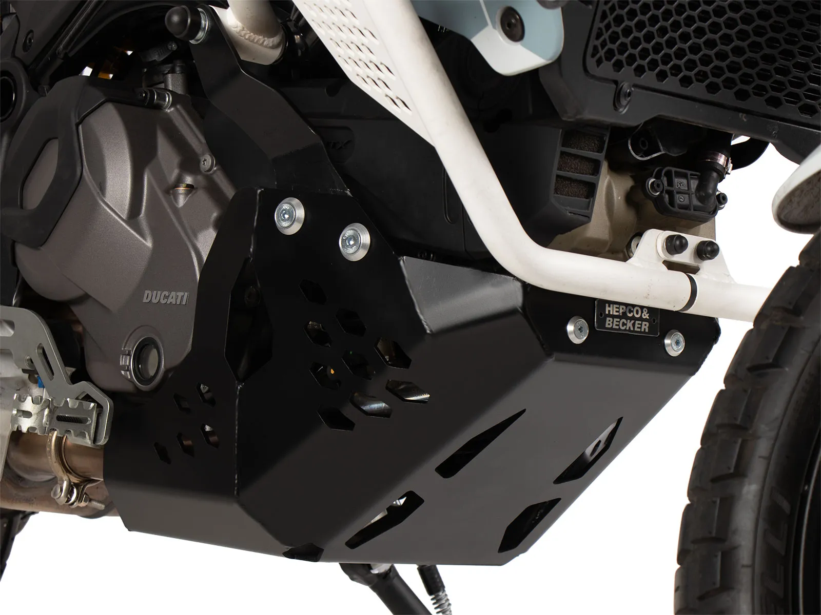 Engine protection plate black for Ducati DesertX Rally (2024-)
