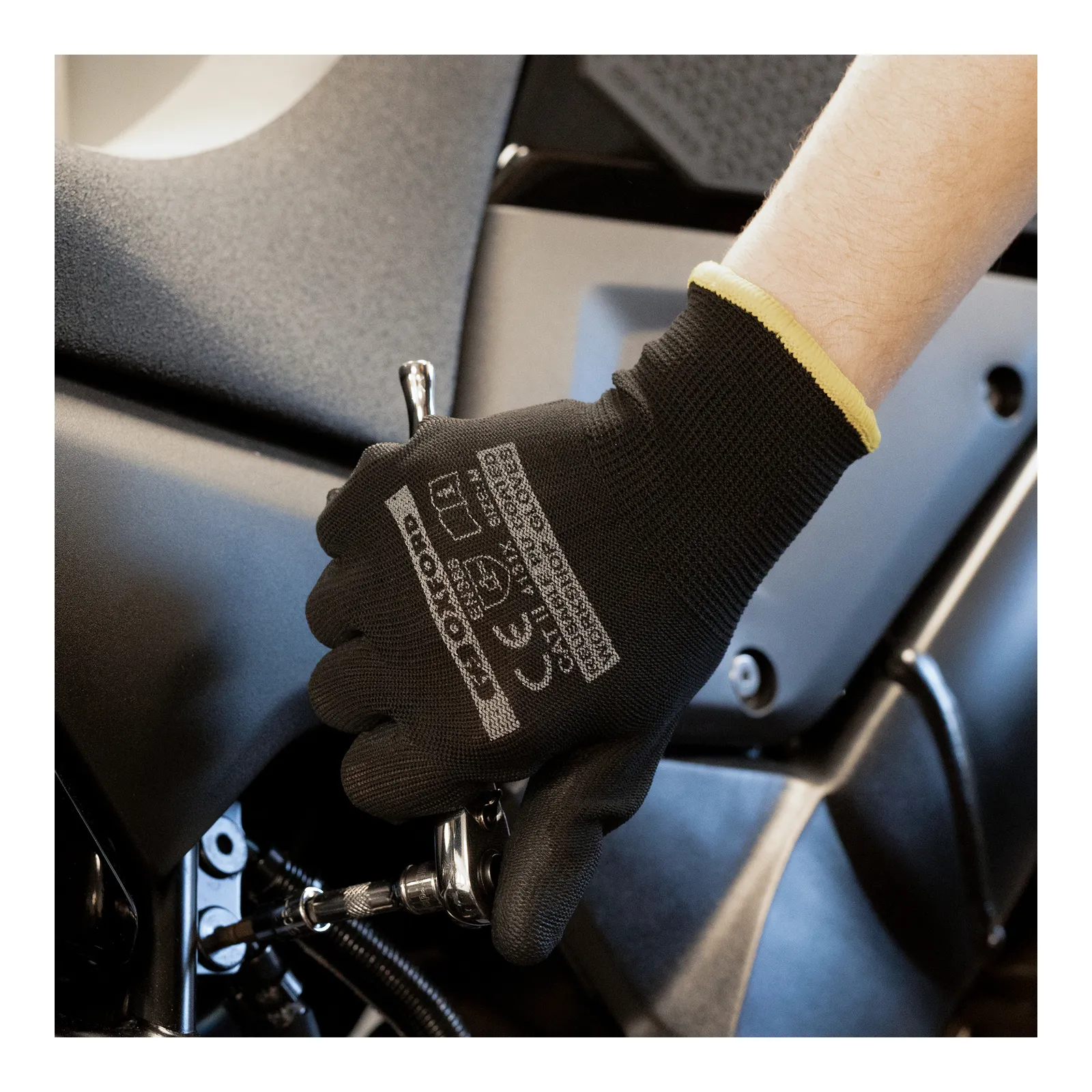 Oxford Workshop Gloves PU-Coated (M) [Pack of 3]