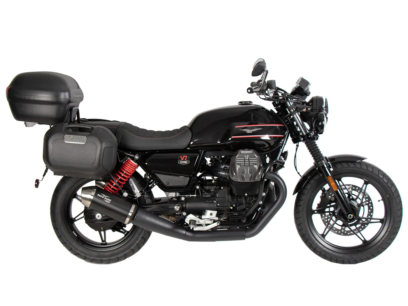 C-Bow side carrier black for Moto Guzzi V7 Stone Special Edition (850cc) (2022-2023)