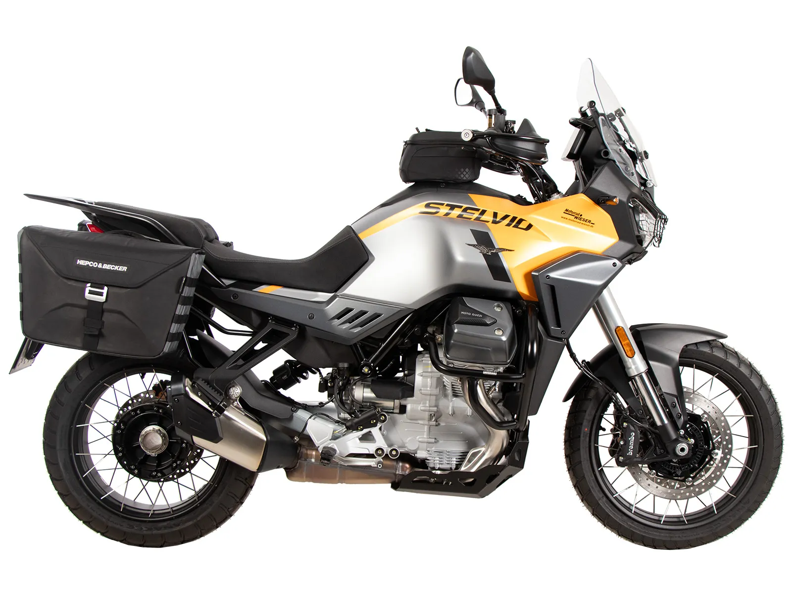 C-Bow side carrier black for Moto Guzzi Stelvio (2024-)