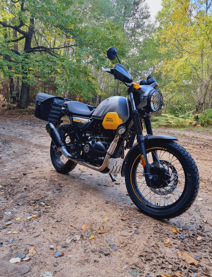 C-Bow side carrier black for Royal Enfield Scram 411 (2022-2024)