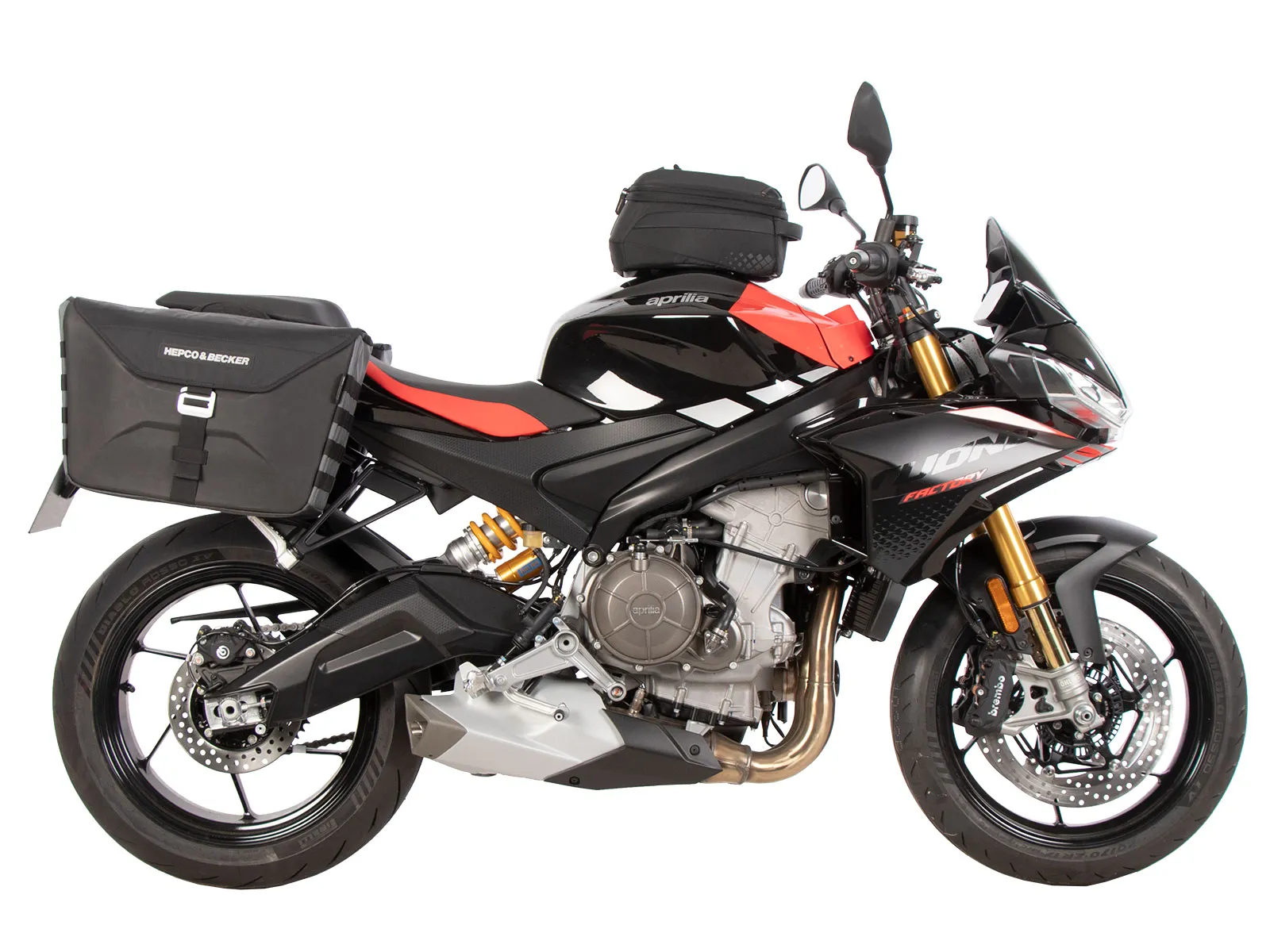 C-Bow side carrier black for Aprilia Tuono 660 Factory (2022-)