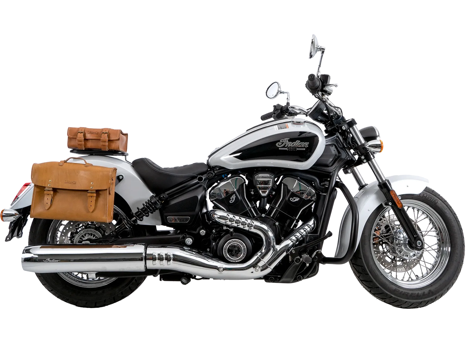 C-Bow side carrier chrome for Indian Scout Classic (2025-)