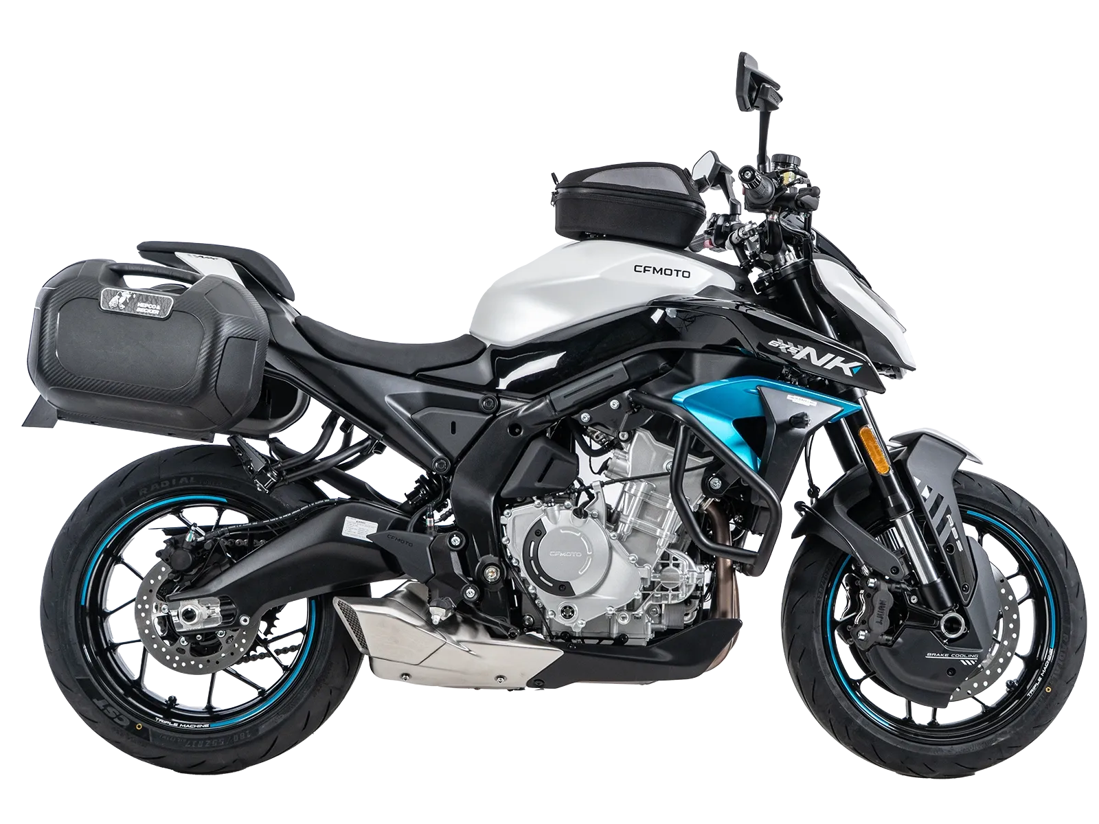 C-Bow side carrier black for CF MOTO 675 NK (2025-)