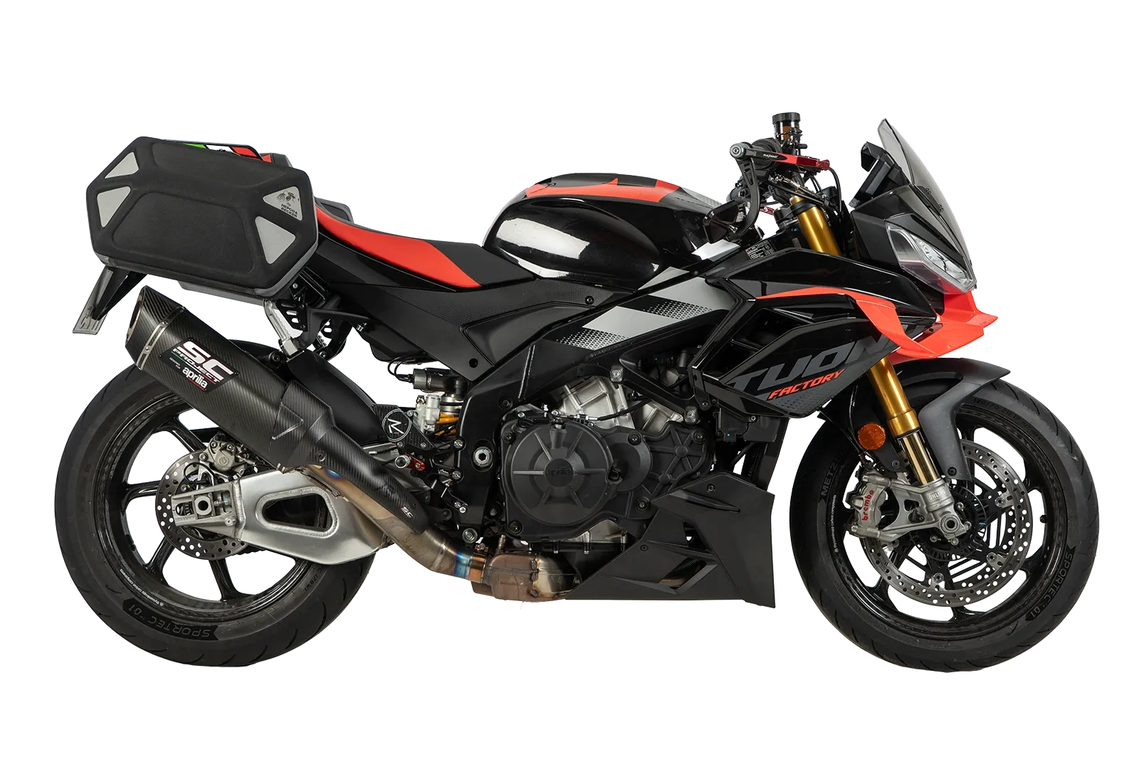 C-Bow side carrier black for Aprilia Tuono V4 Factory (2025-)