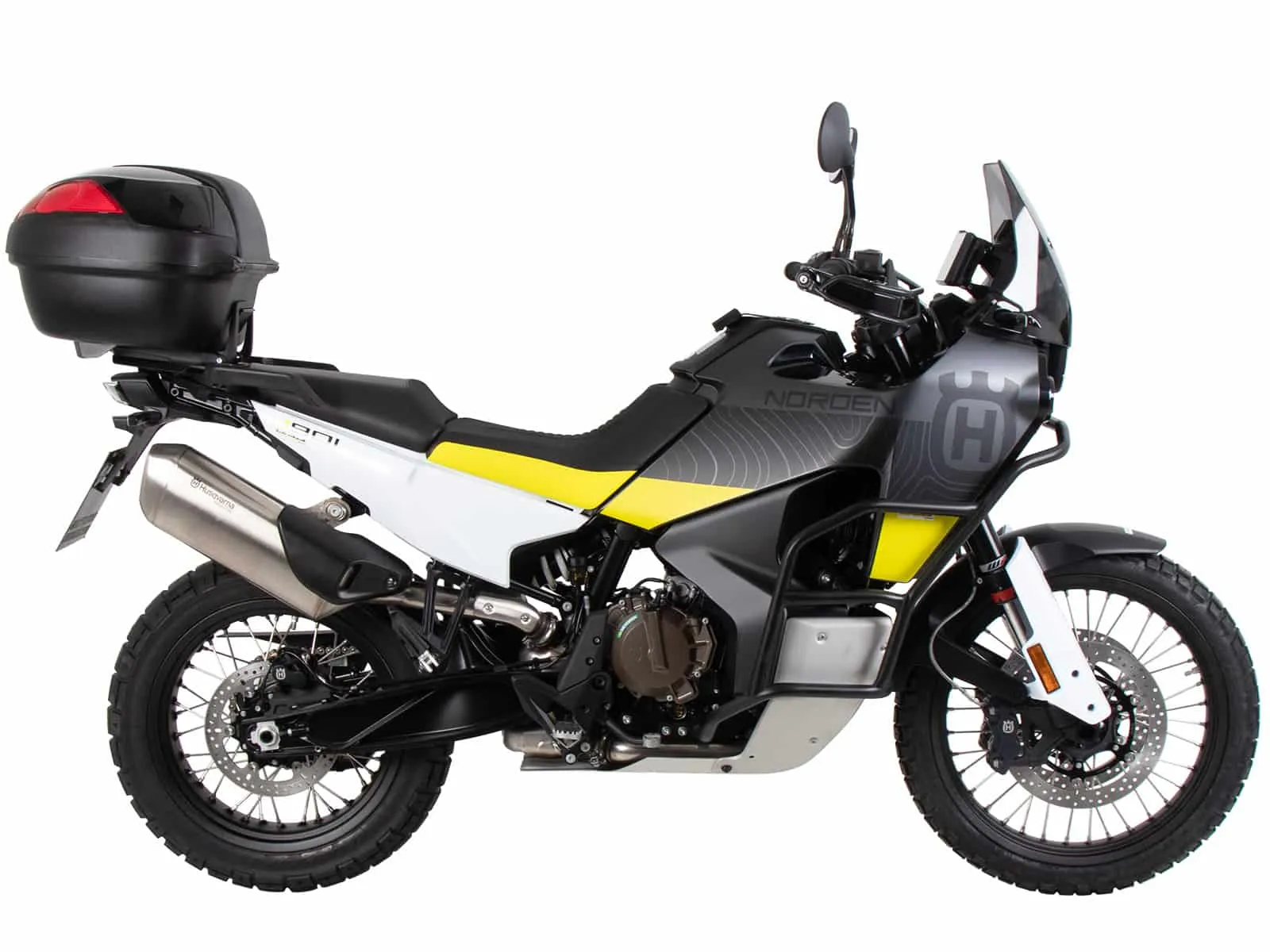 Easyrack top case carrier for combination with original luggage rack black for Husqvarna Norden 901 / Expedition (2022-)