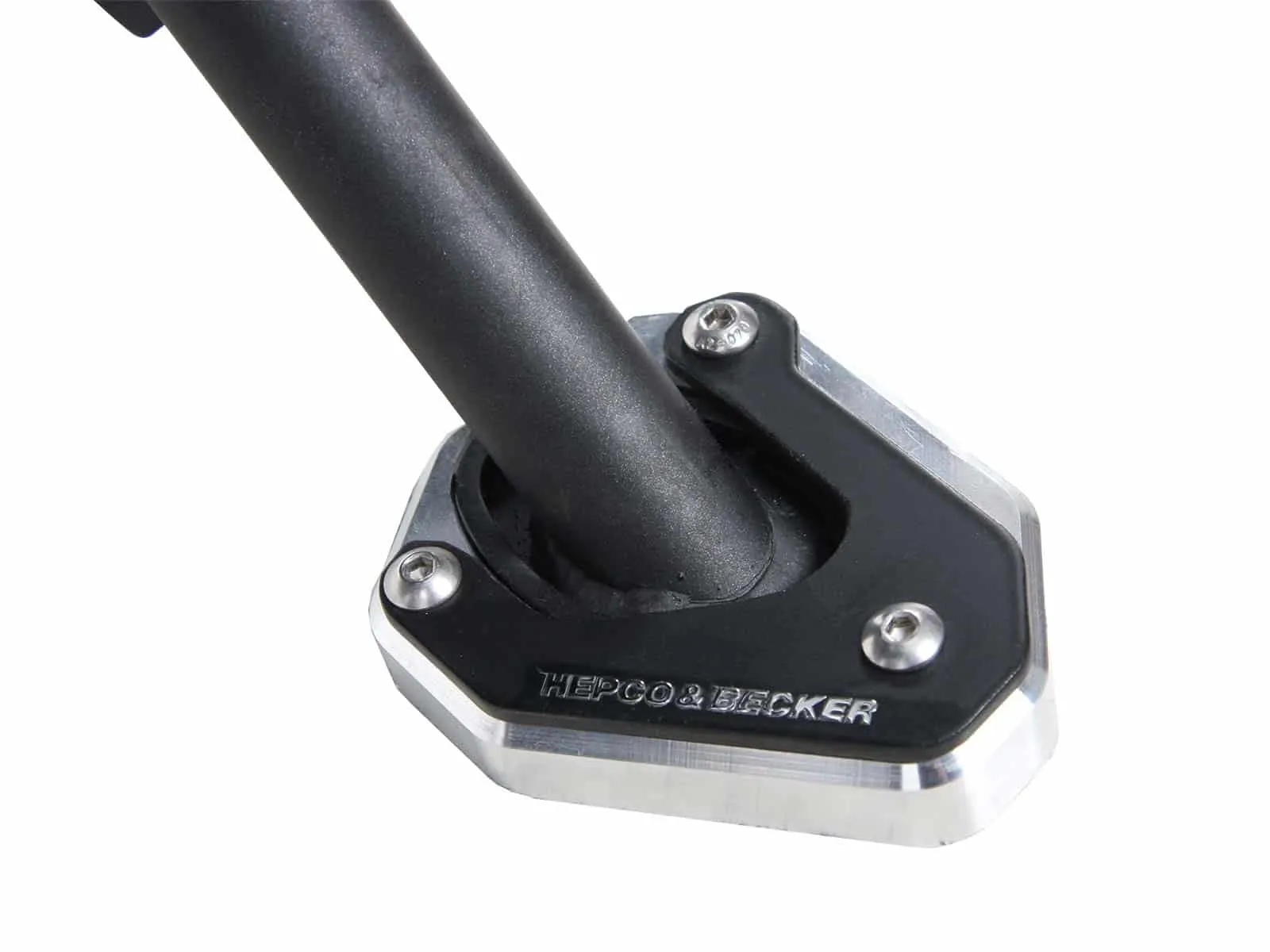 Side stand plate silver/black for Kawasaki Versys 650 (2022-)
