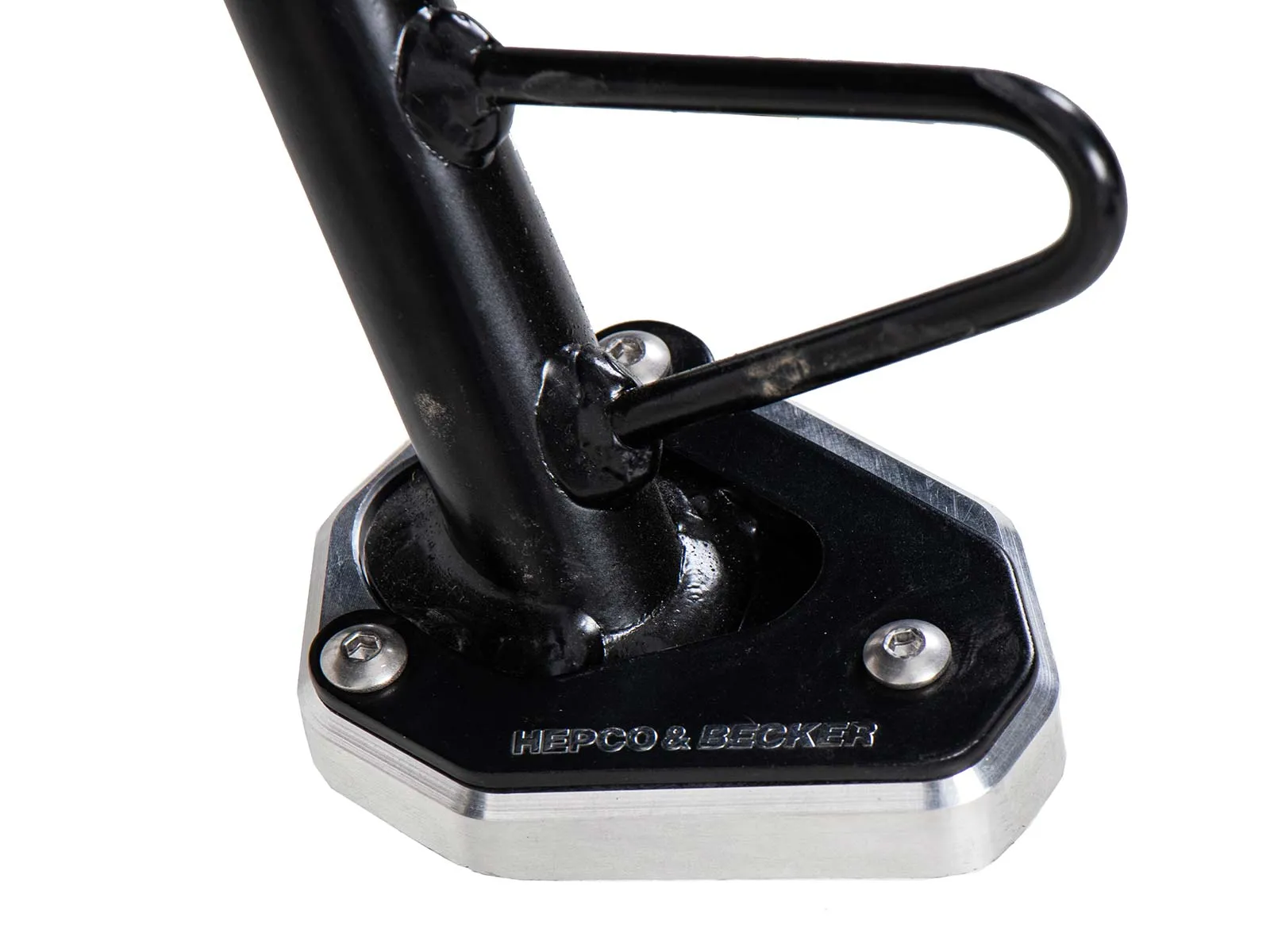 Side stand plate silver/black for Kawasaki Z7 Hybrid (2024-)
