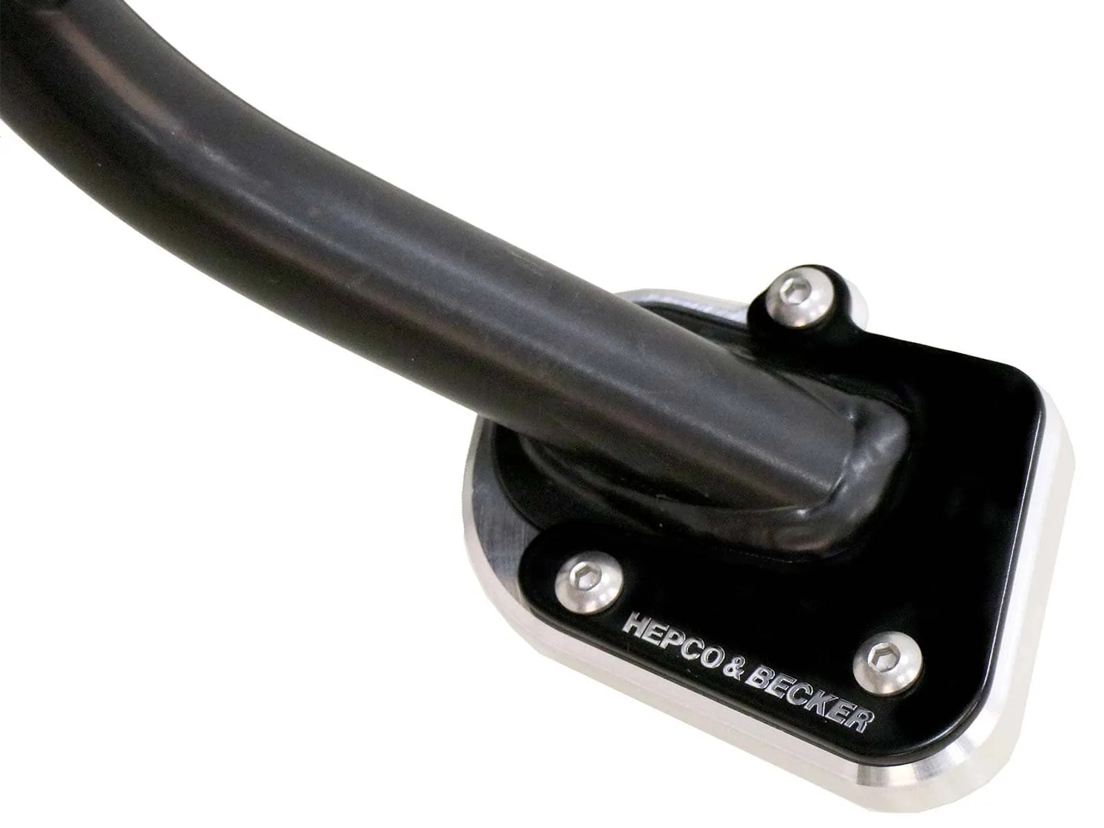 Side stand plate silver/black for BMW F 750 GS (2018-2023)