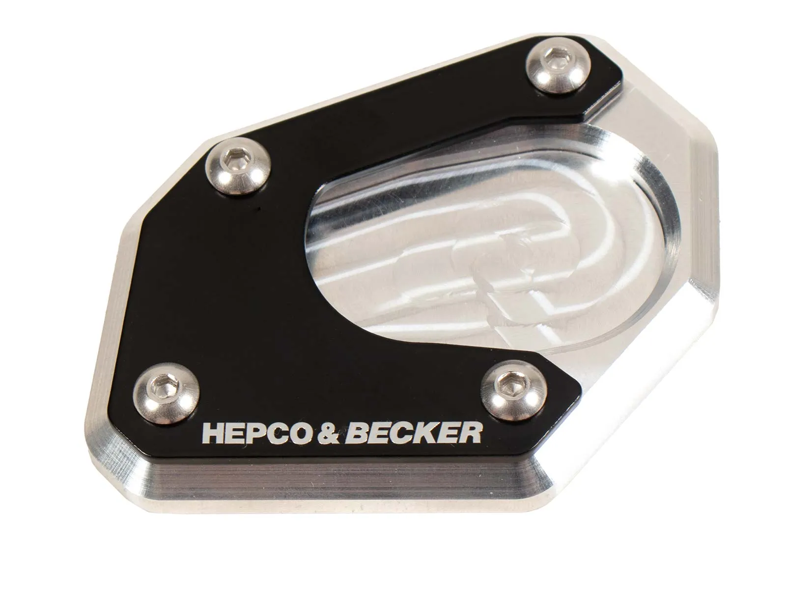 Side stand plate silver/black for Husqvarna Norden 901 / Expedition (2022-)