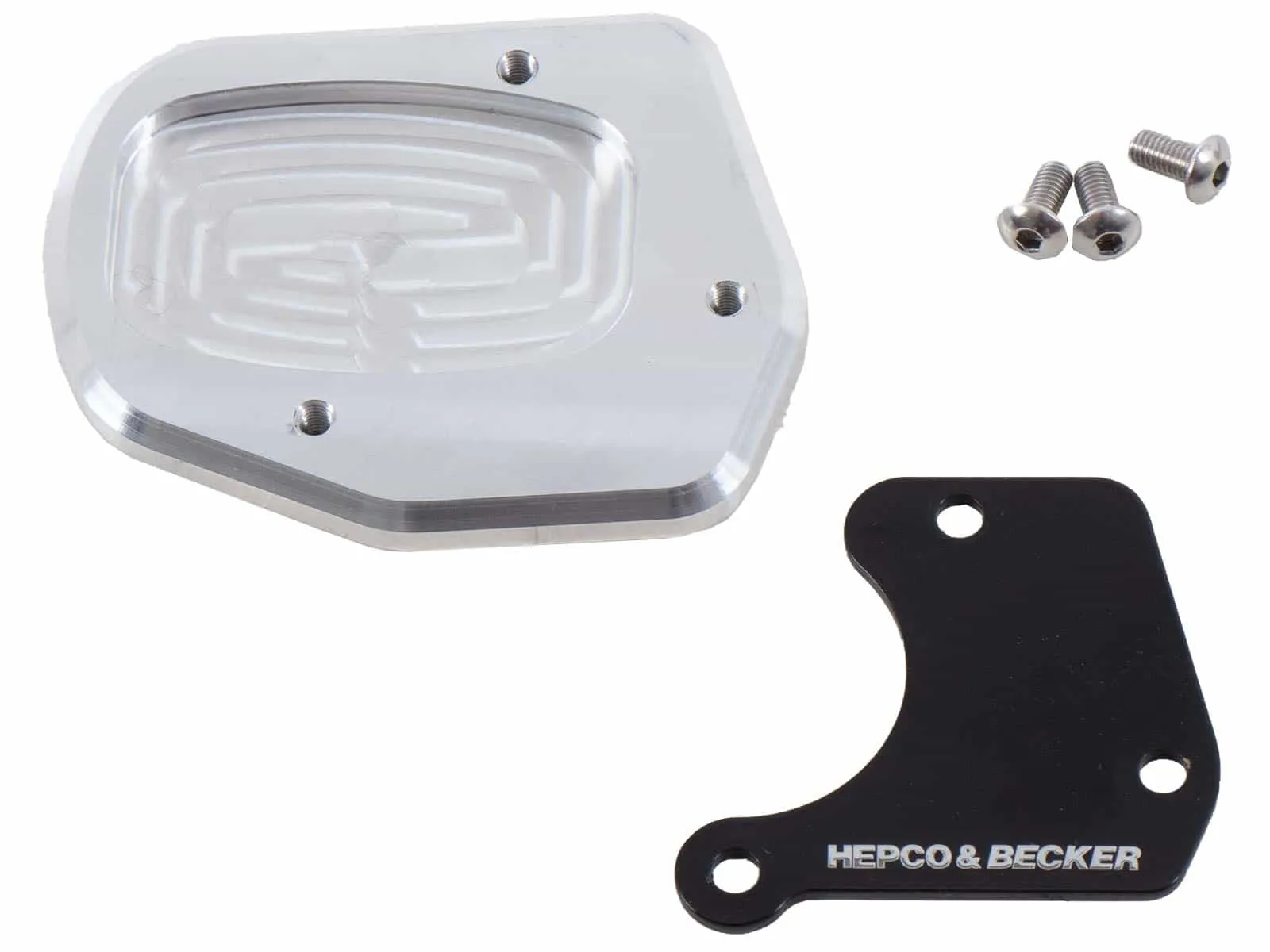 Side stand plate silver/black for Honda NC 750 X / DCT (2021-)