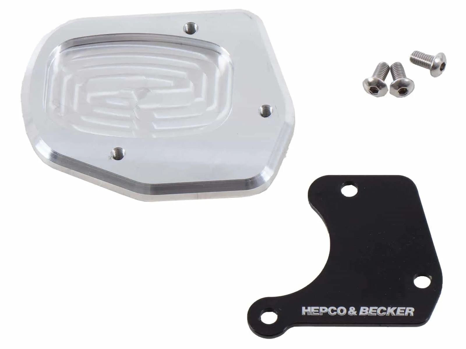 Side stand plate silver/black for Honda Honda Crosstourer (2012-2020)