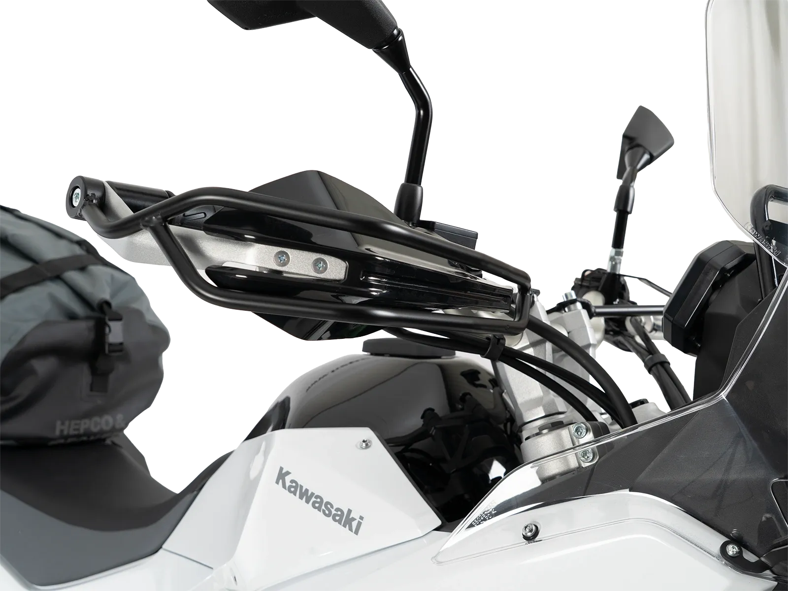 Grip guard for Kawasaki KLE 500 / SE (2026-) set, black (left + right)