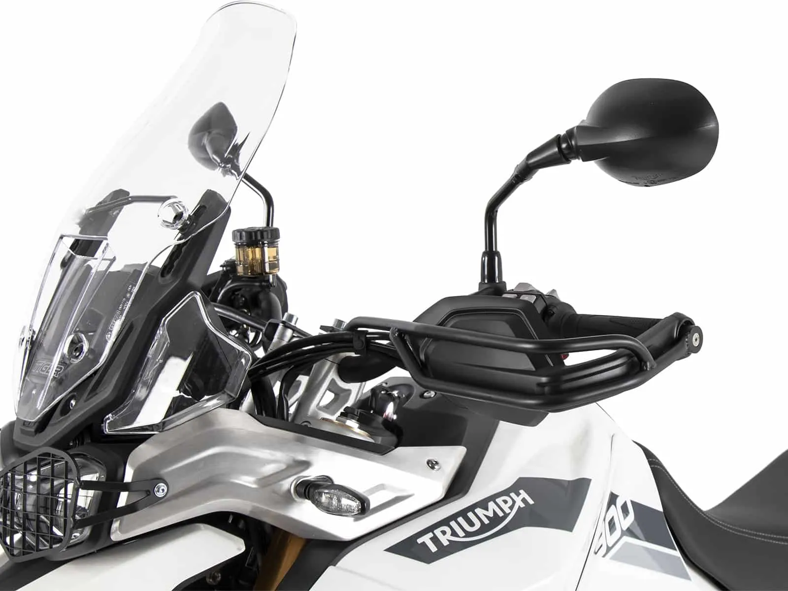 Grip guard for Triumph Tiger 850 Sport (2021-2024) set, black (left + right)