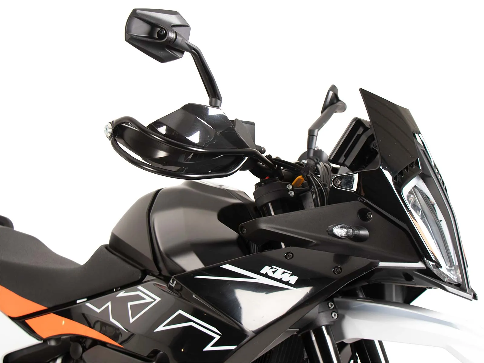 Grip guard for KTM 890 SMT (2023-) set, black (left + right)