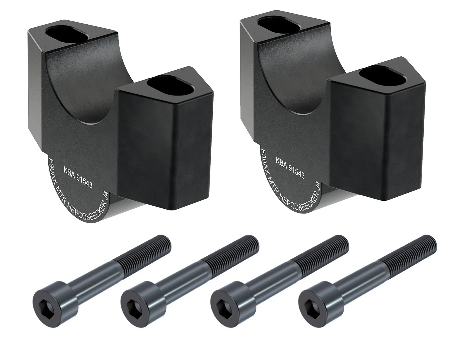 Handlebar riser for Honda X-ADV (2017-2024), 30mm - Black/Silver
