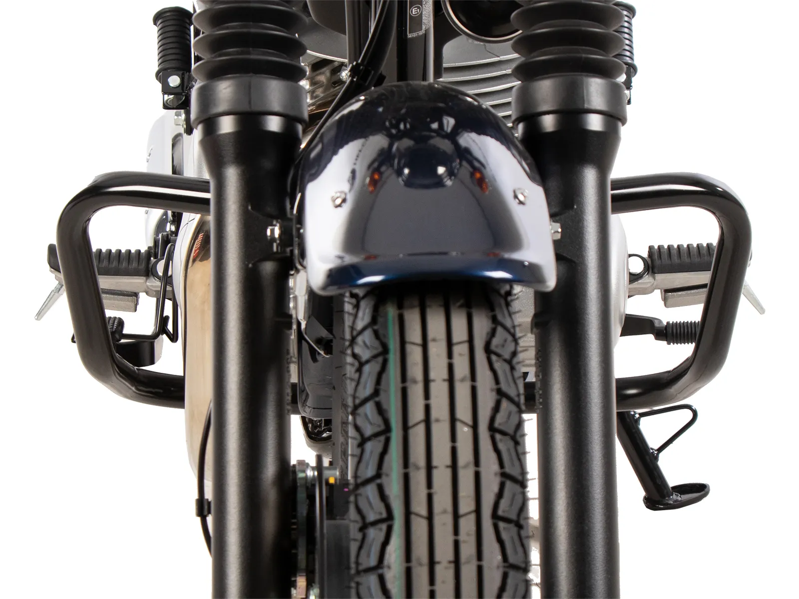 Glossy black engine guard for Kawasaki W230 / Meguro S1 (2025-)
