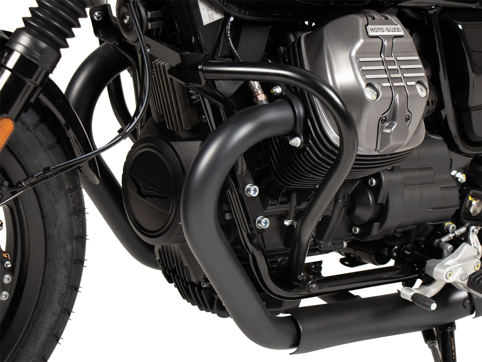 Engine guard black for Moto Guzzi V7 Stone Special Edition (850cc) (2022-2023)