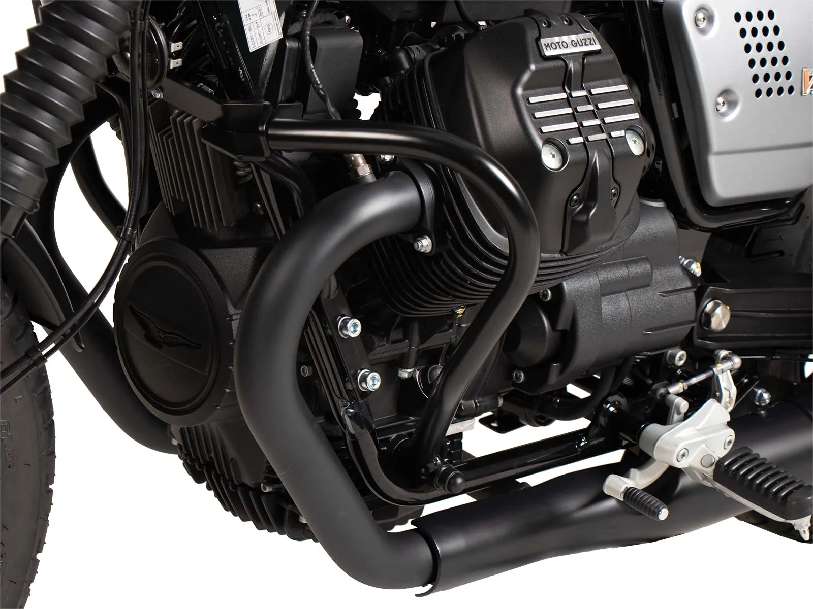 Engine guard black for Moto Guzzi V9 Bobber/Special Edition (2021-2025)
