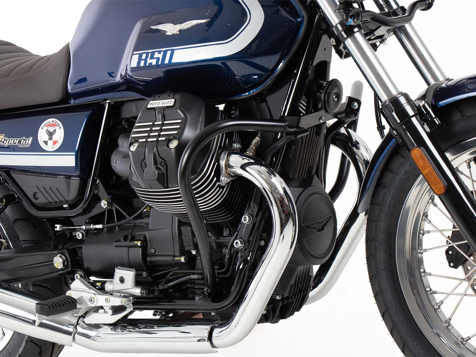 Engine guard black for Moto Guzzi V7 Stone Corsa (2024)