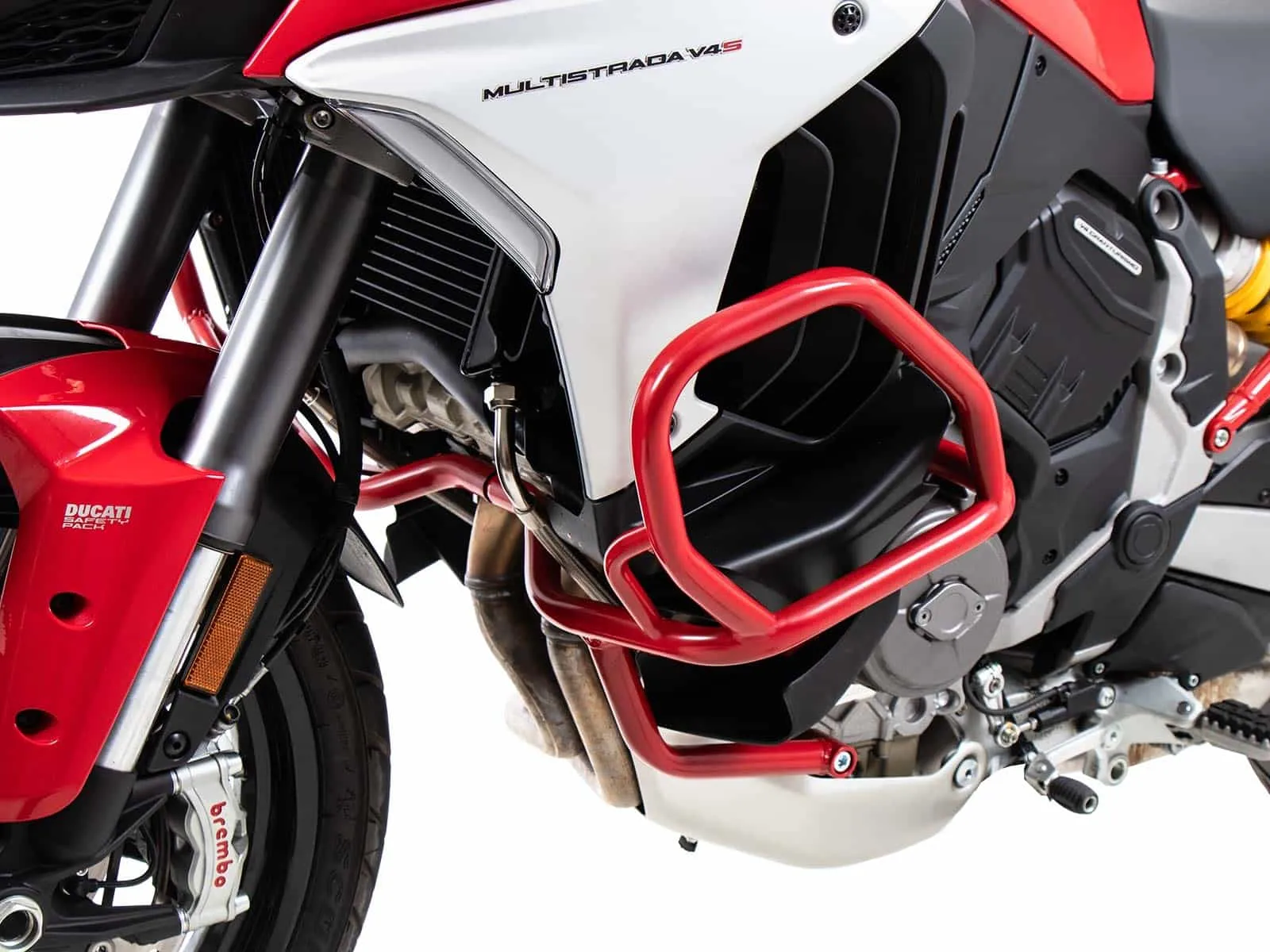 Engine guard red for Ducati Multistrada V4 / S / Pikes Peak / Rally / RS (2025-)