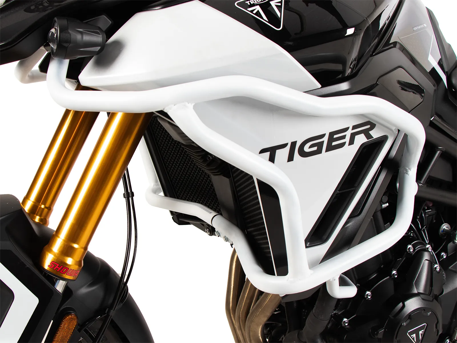 Tank guard "Solid" white for Triumph Tiger 900 Rally Pro (2024-)