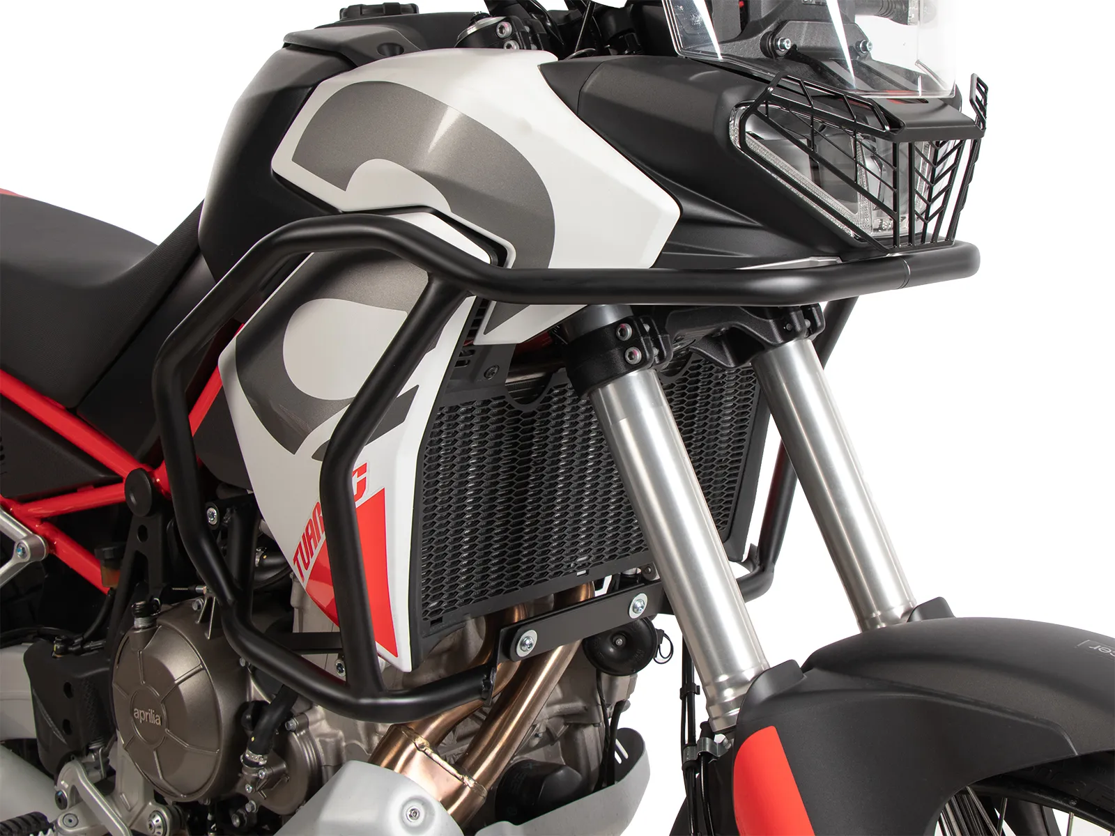 Red tank guard for Aprilia Tuareg 660 (2025-)