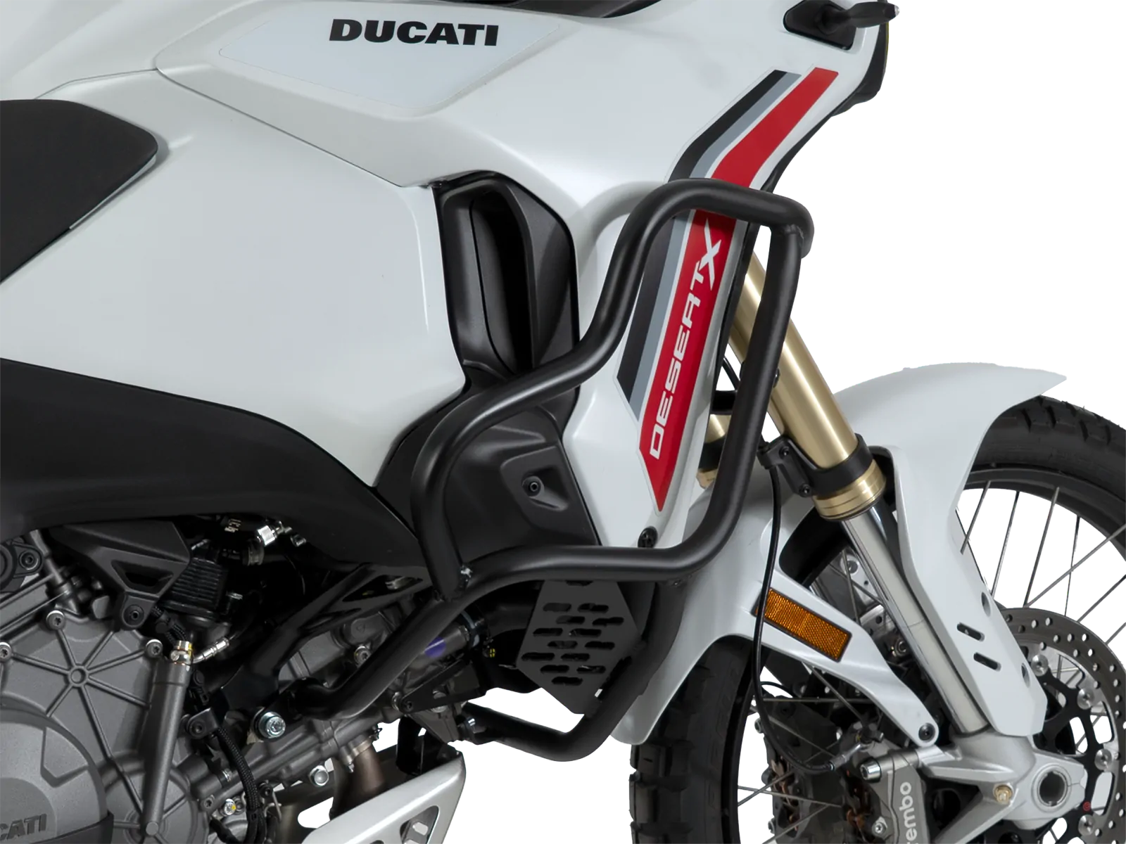 Tank guard "Solid" black for Ducati Desert X V2 (2026-)