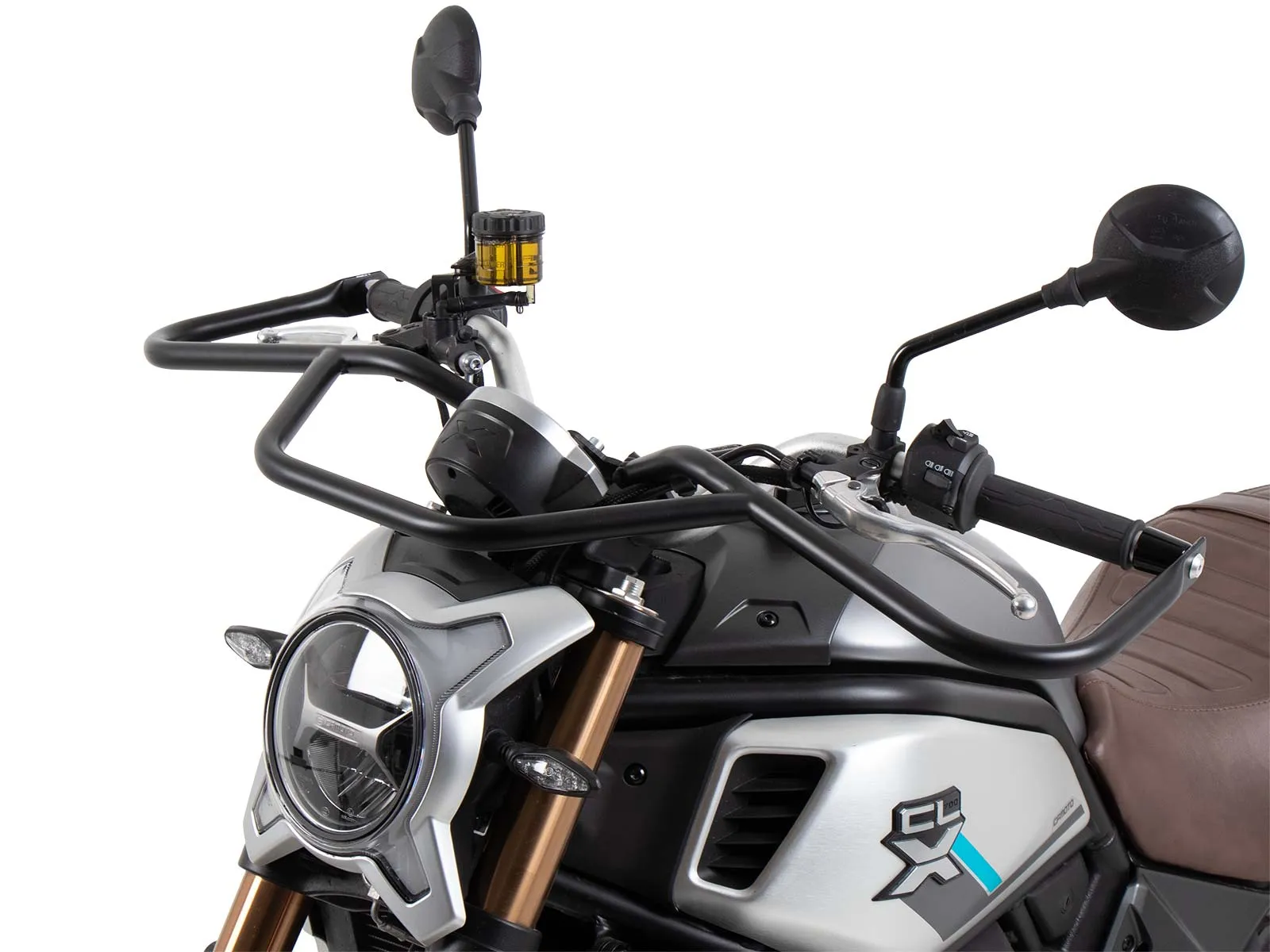Black front guard for CF Moto 700 CL-X (2022-2024)