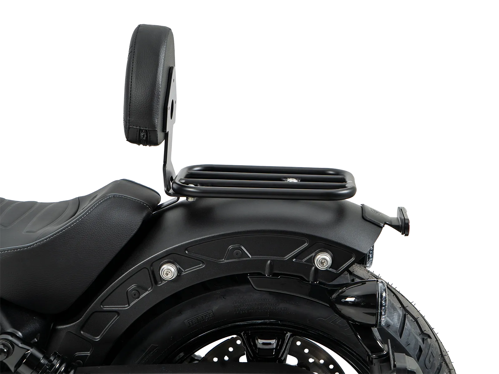 Solorack with backrest black for Indian Scout Sixty Classic (2025-)