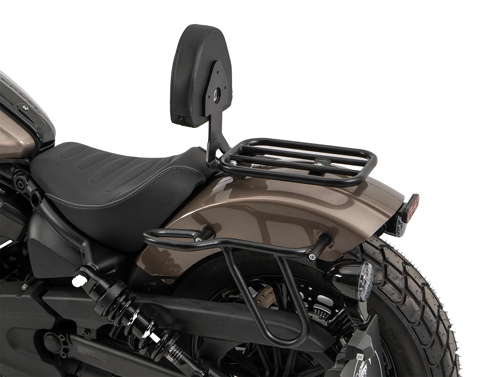 Solorack with backrest black for Indian Scout Bobber (2025-)
