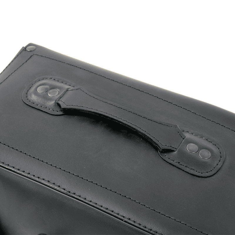 Leather single bag Buffalo Big black right for leather bag holder tube type