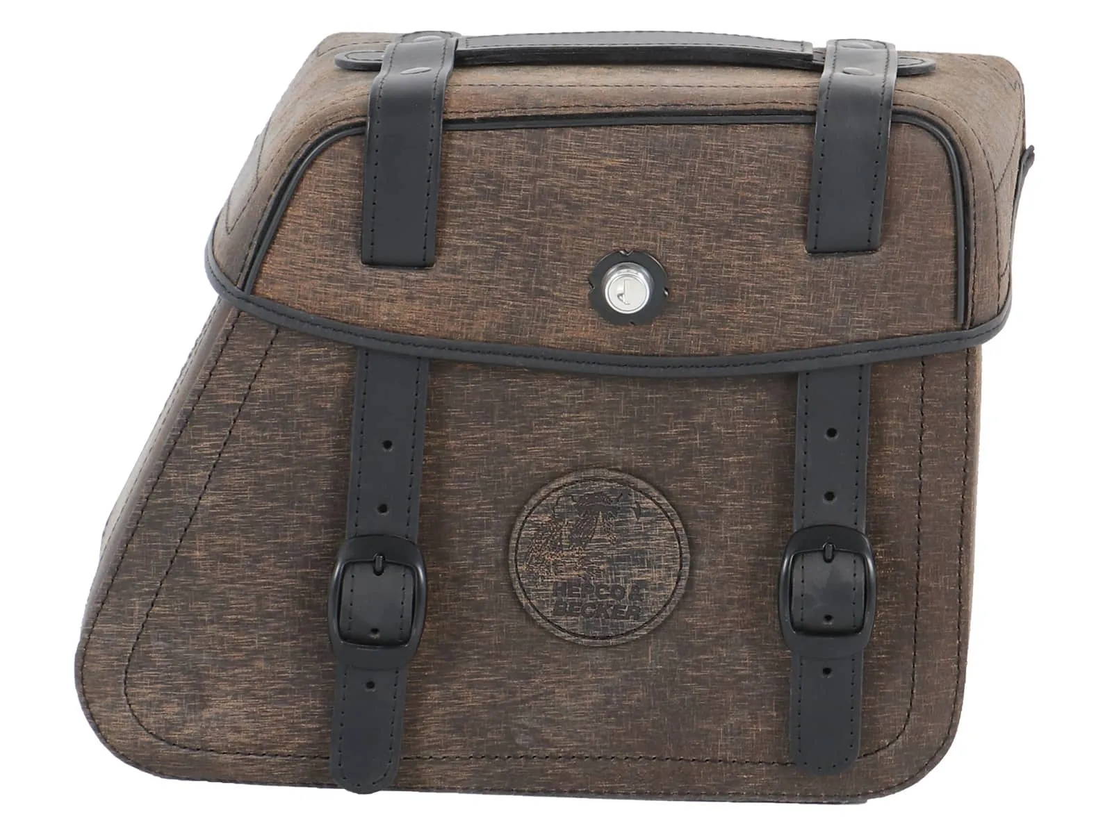 Leather single bag Rugged brown right for C-Bow holder