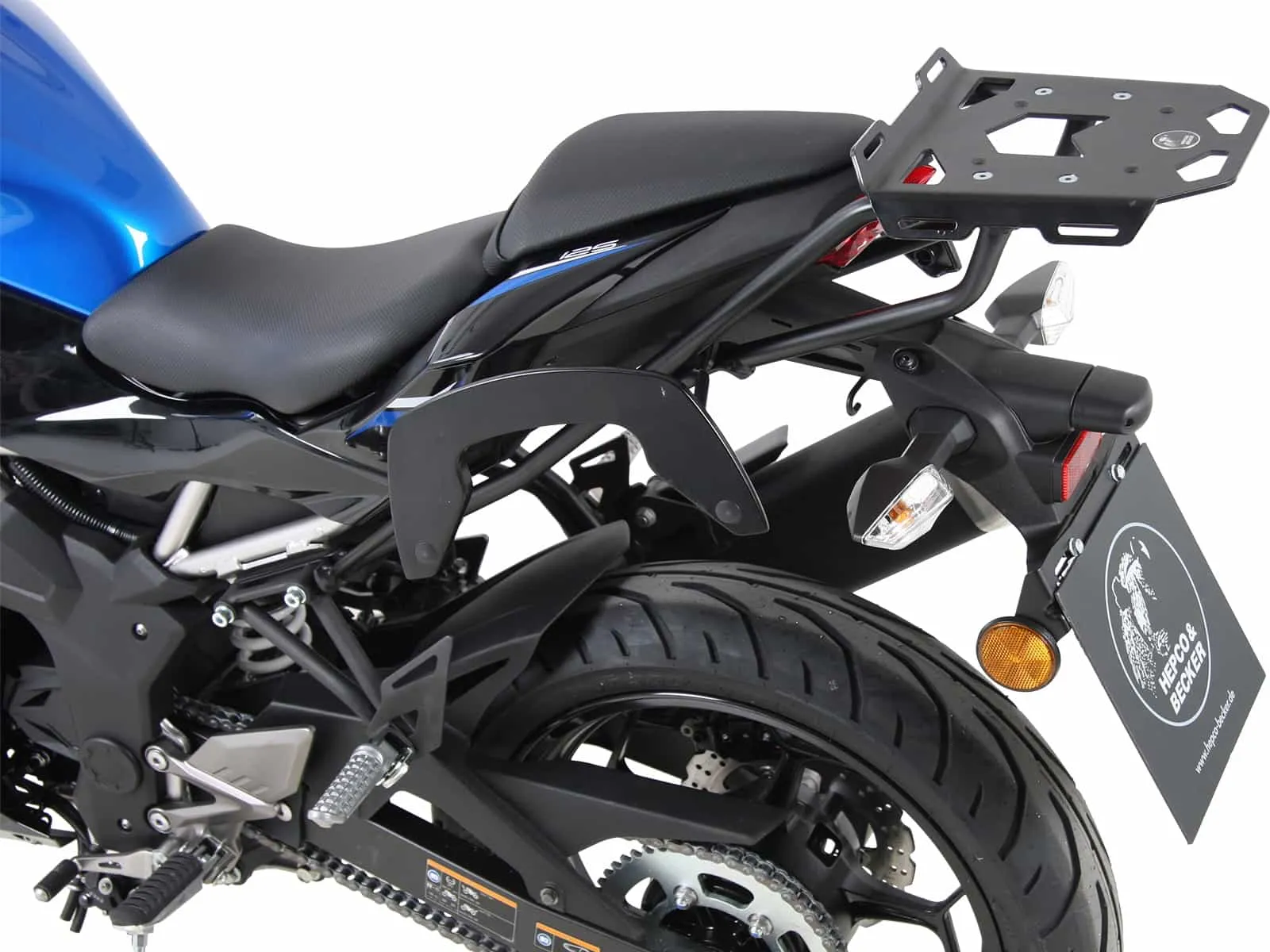 C-Bow side carrier black for Kawasaki Z 125 (2018-)