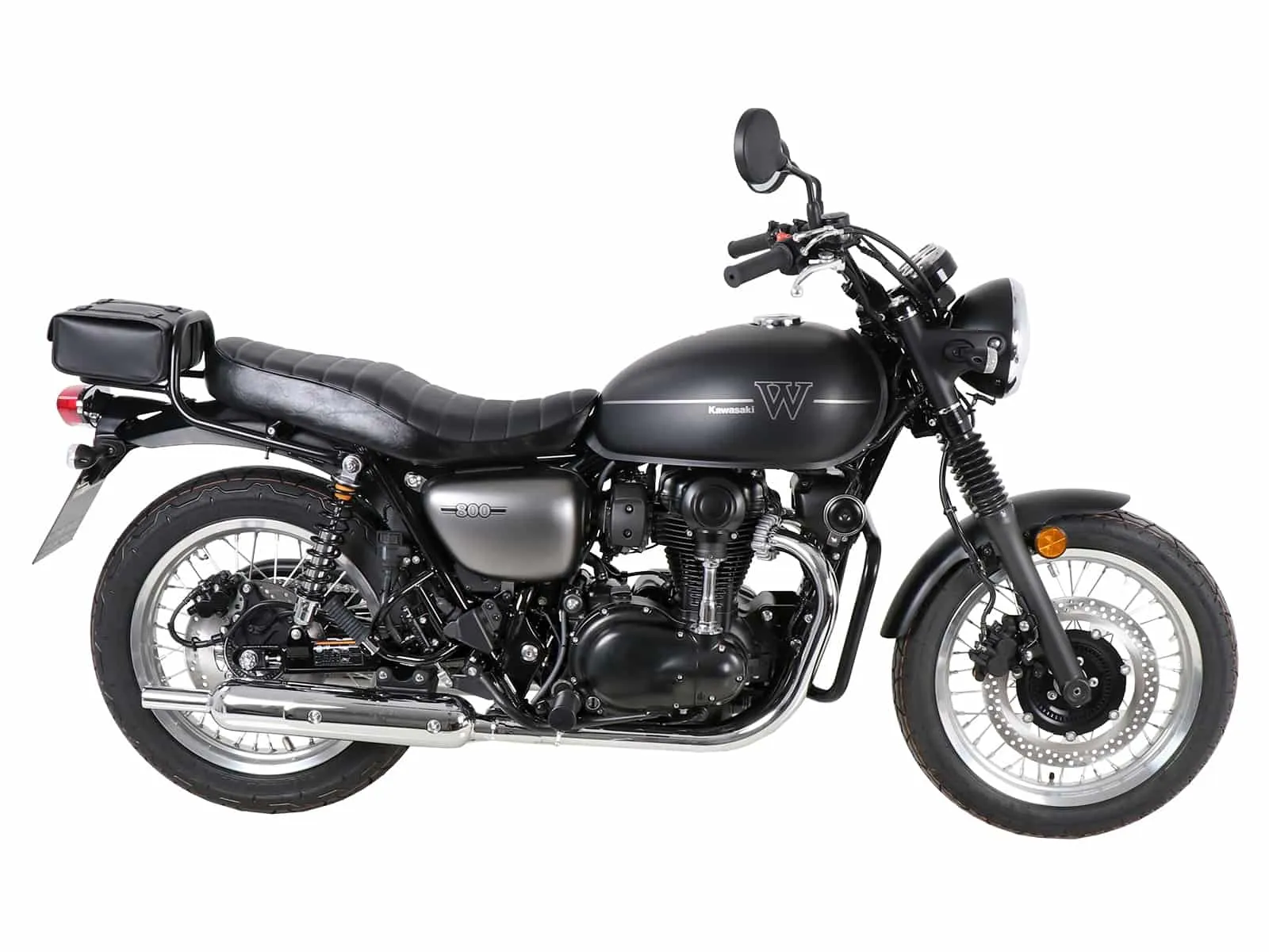 C-Bow side carrier chrome for Kawasaki W 800 Street / Cafe / Standard (2019-2025)