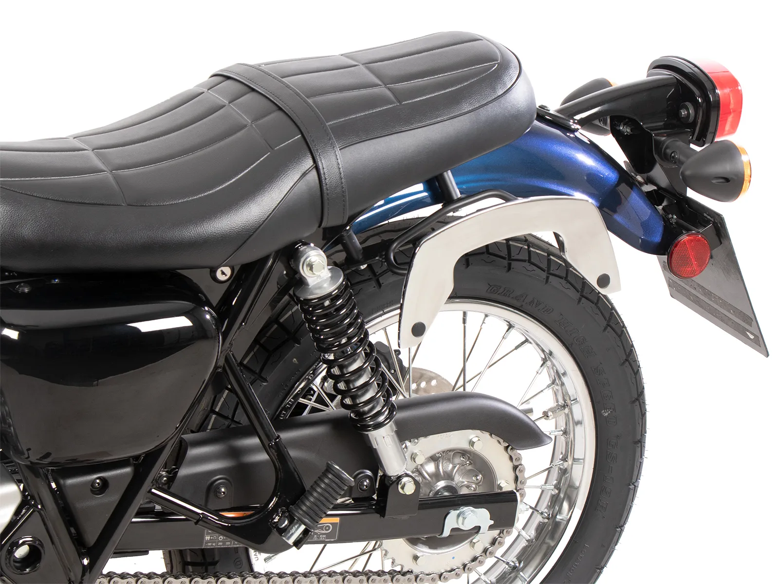 C-Bow side carrier chrome for Kawasaki W230 / Meguro S1 (2025-)