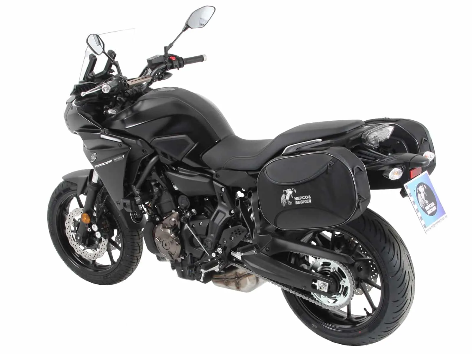 C-Bow side carrier black for Yamaha Tracer 7 (2021-2025)