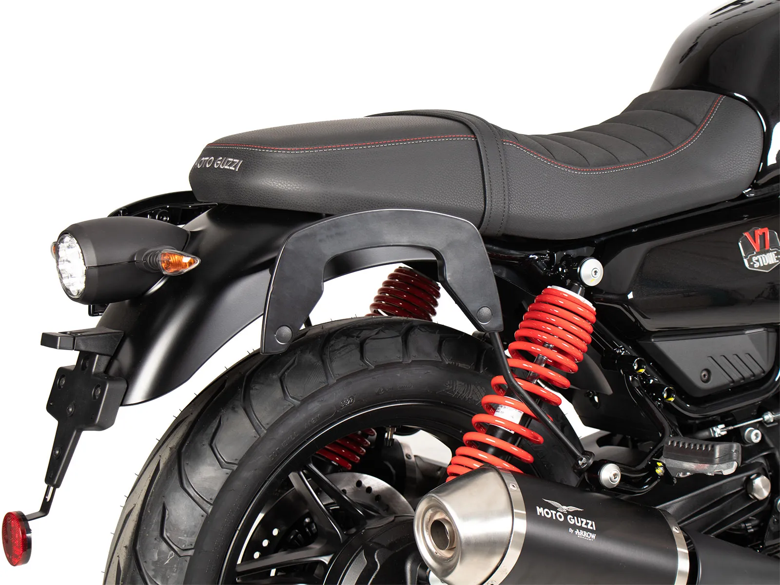 C-Bow side carrier black for Moto Guzzi V7 Stone Special Edition (850cc) (2022-2023)
