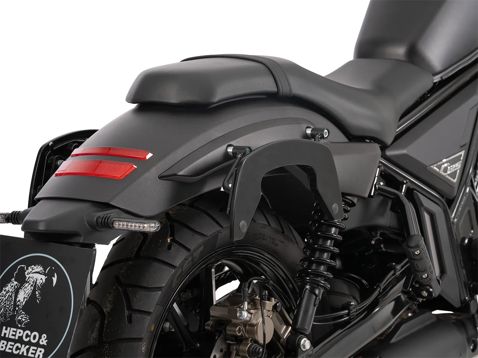 C-Bow side carrier black for Zontes 125-C2 (2025-)