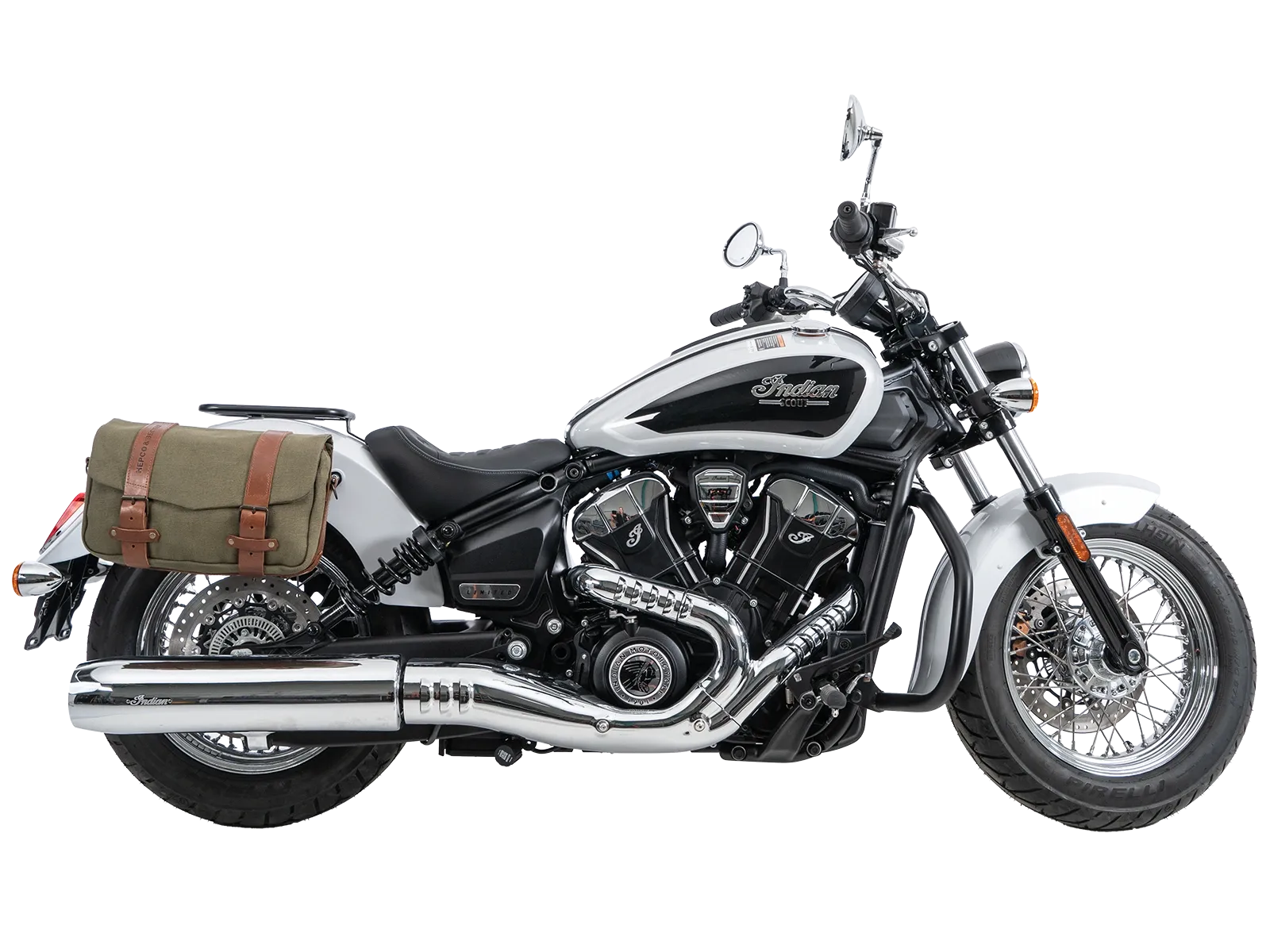 C-Bow side carrier chrome for Indian Scout Classic (2025-)