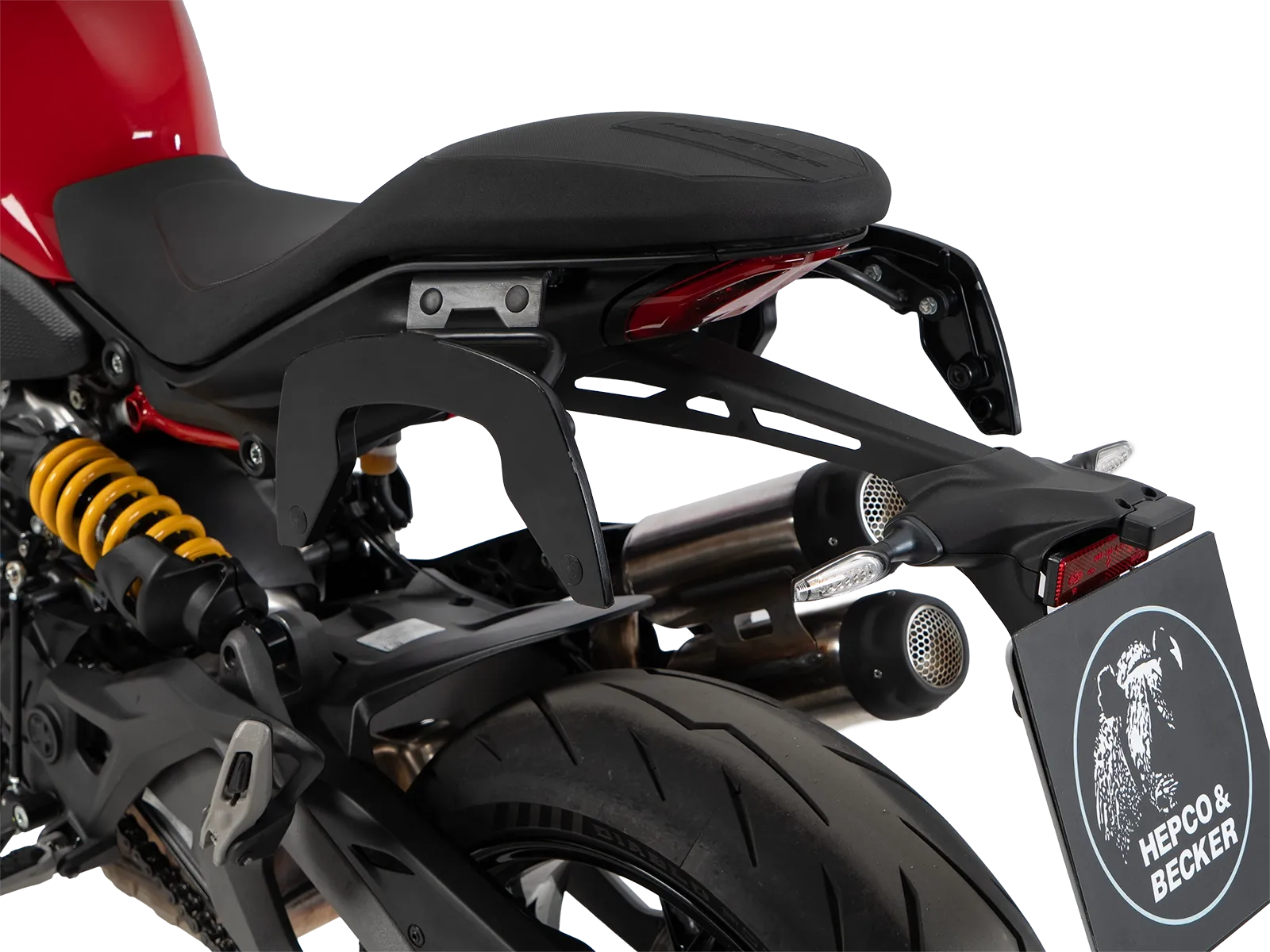 C-Bow side carrier black for Ducati Monster 890 / + (2026-)