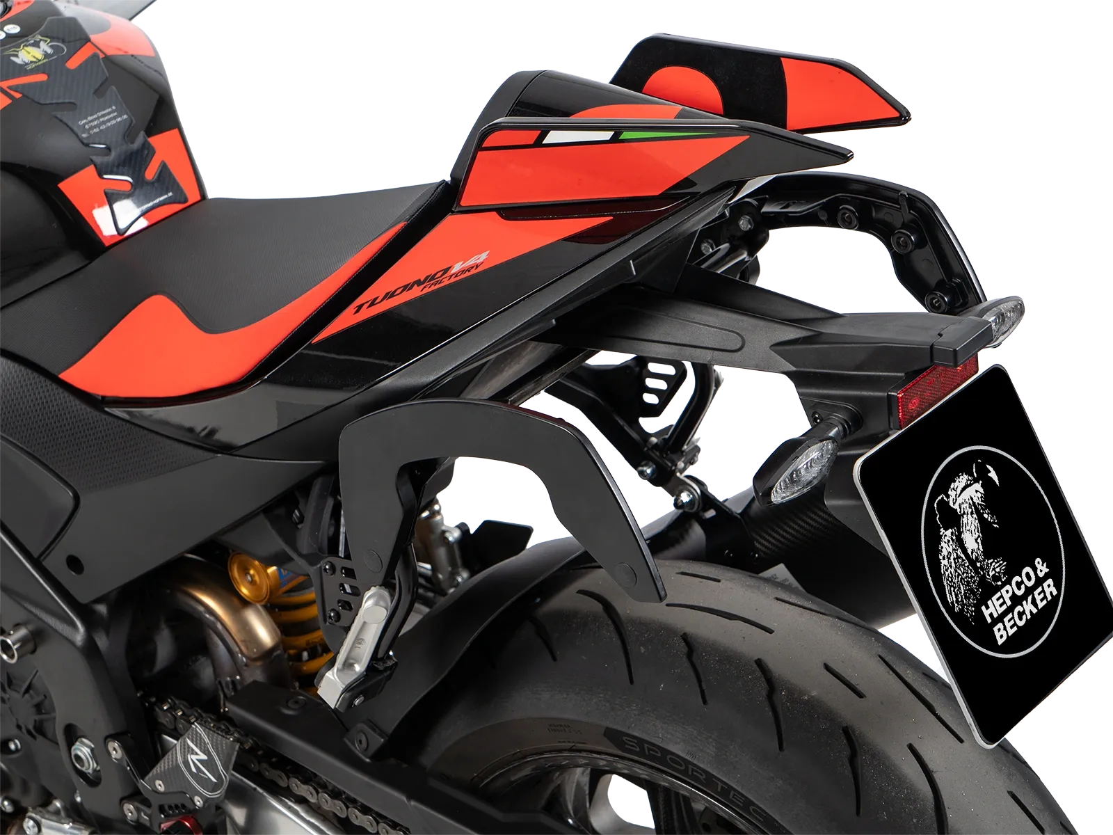 C-Bow side carrier black for Aprilia Tuono V4 Factory (2025-)
