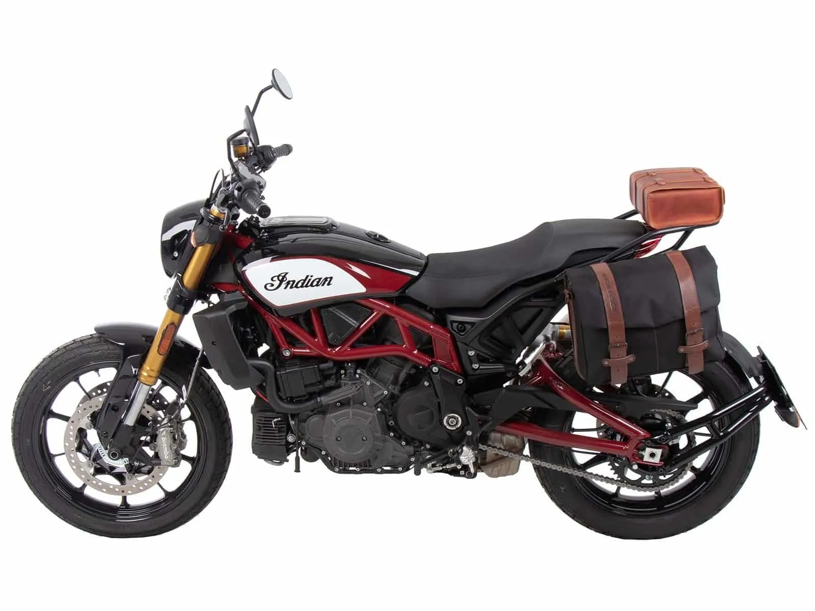 C-Bow side carrier one-sided left black for Indian FTR / S / R Carbon / Rally (2019-2025)