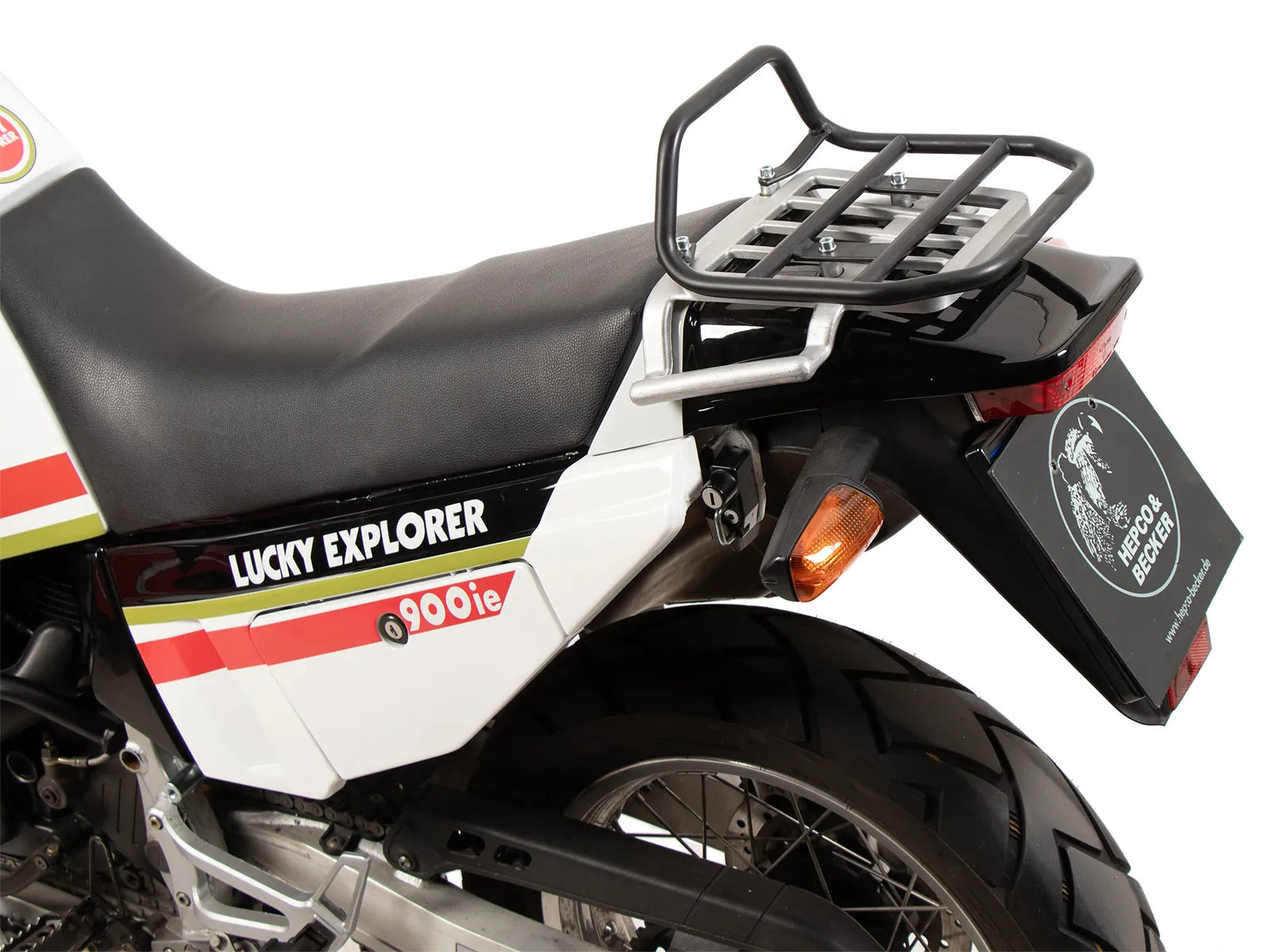 Tubular luggage rack Topcaseträger black for Cagiva Elefant 900 i.e. (1990-1992)