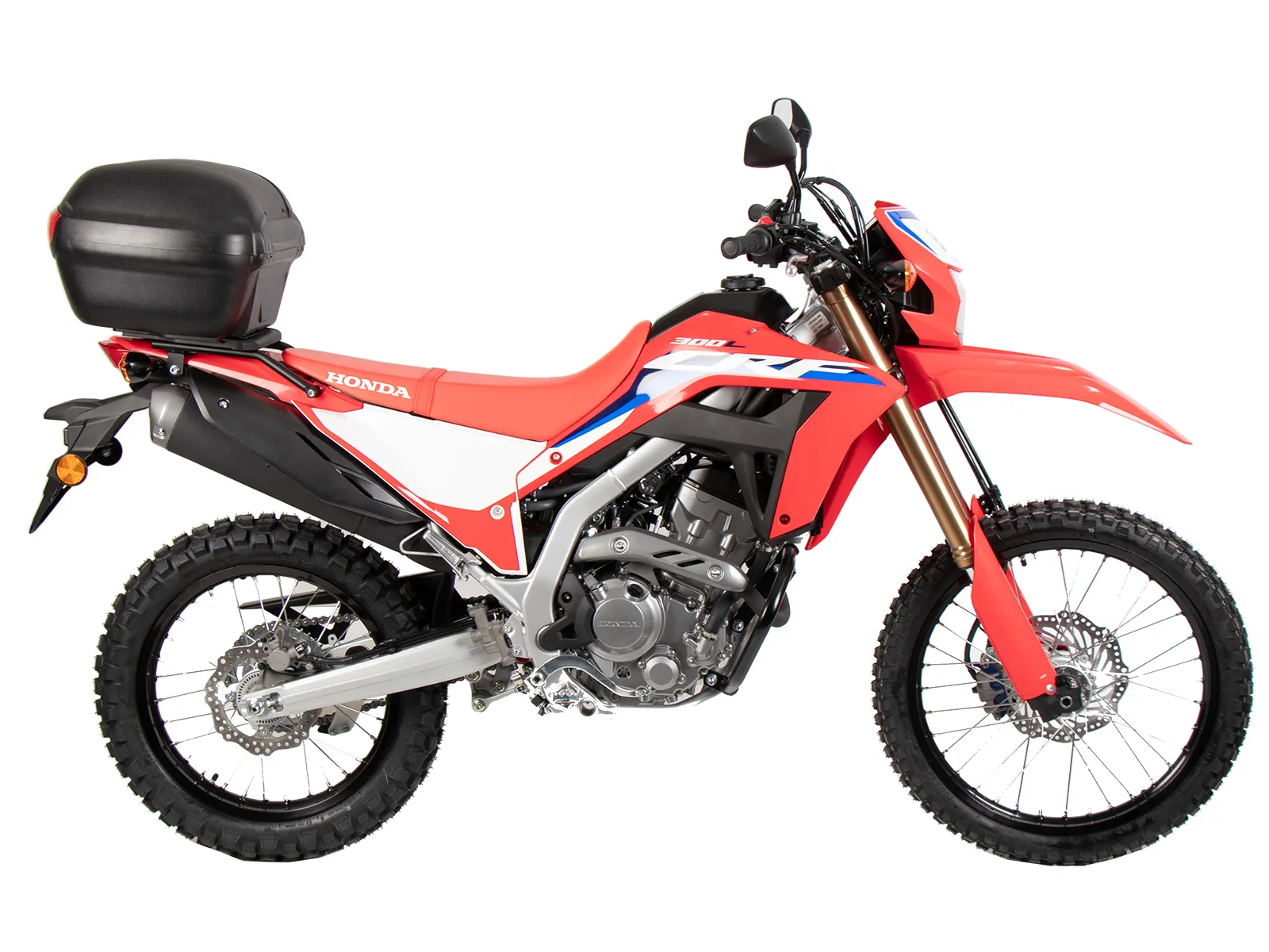 Topcase - Set Journey Topcase 40 black and carrier for Honda CRF 300 L (2021-)