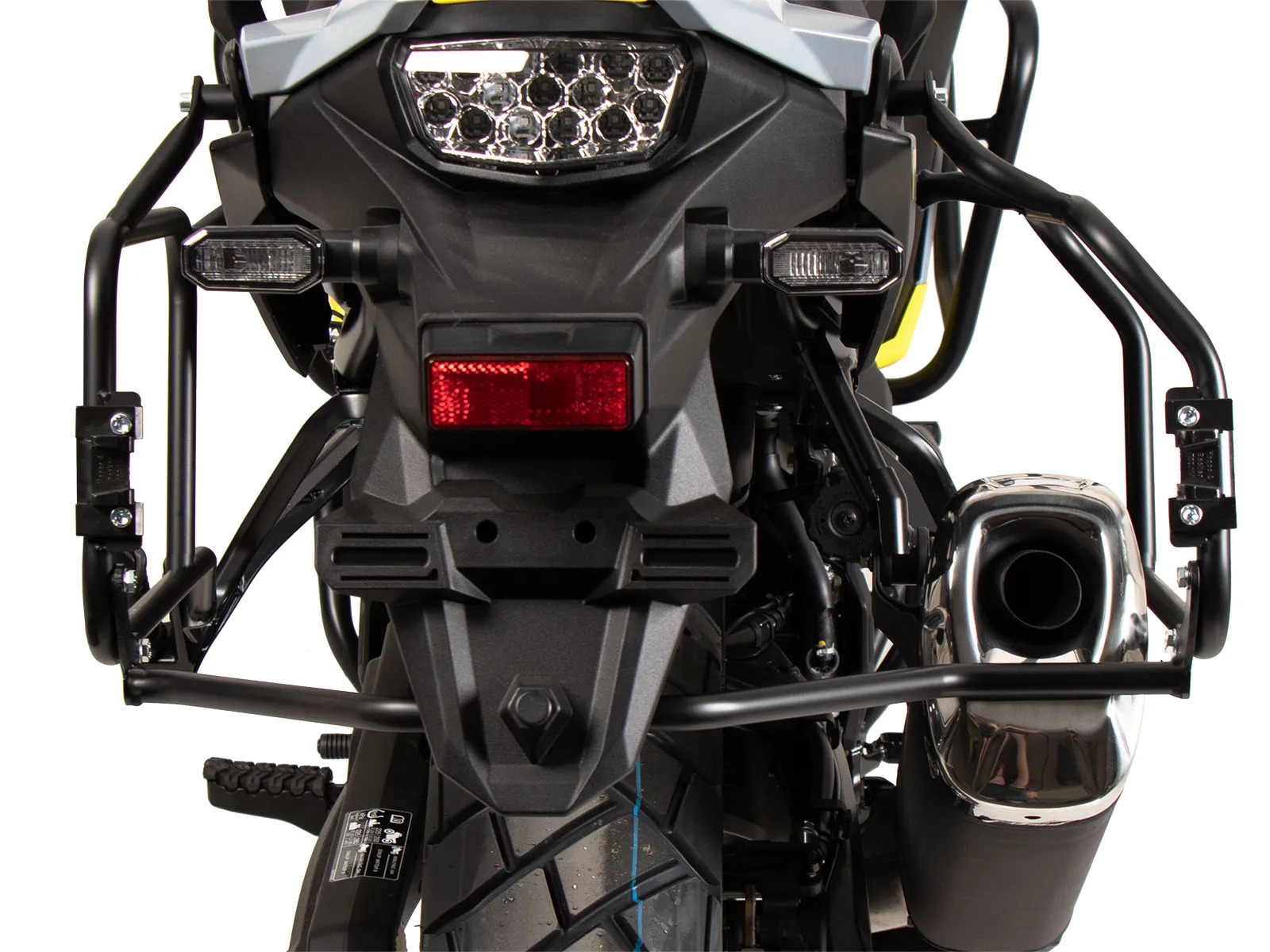 Suitcase carrier set cutout black incl. Xplorer cutout silver Suitcase set for Suzuki V-Strom 800 DE (2023-)