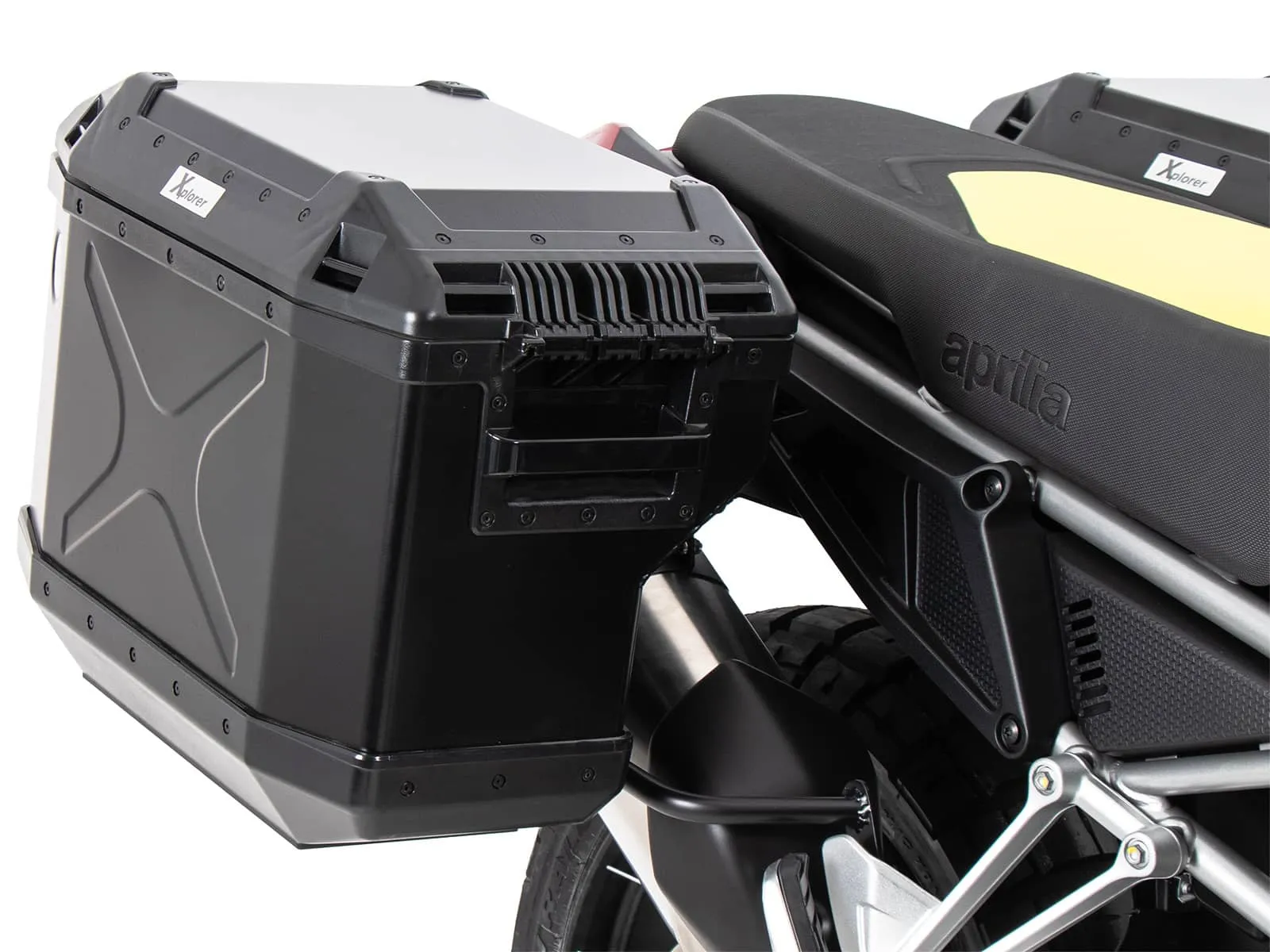 Case carrier set cutout black incl. Xplorer cutout black Case set for Aprilia Tuareg 660 Rally (2025-)