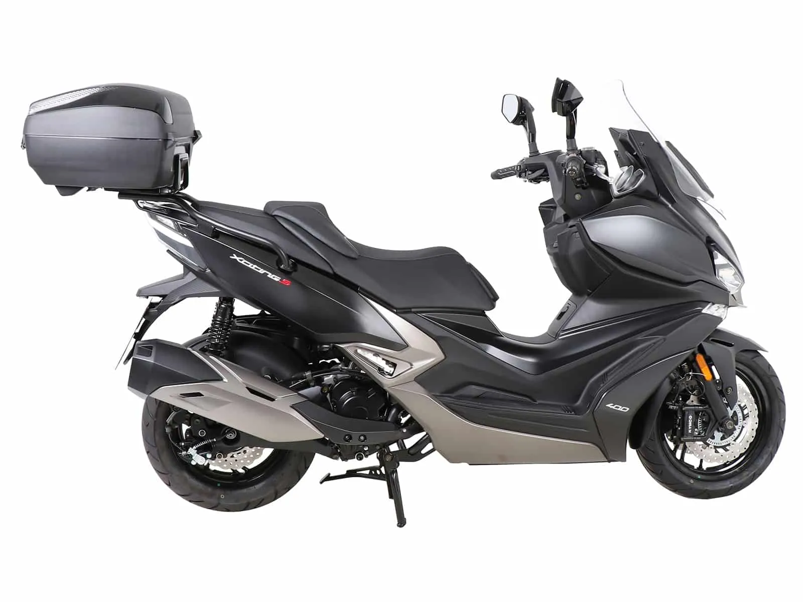 Alurack top case carrier black for Kymco Xciting S 400 ABS (2018-2024)
