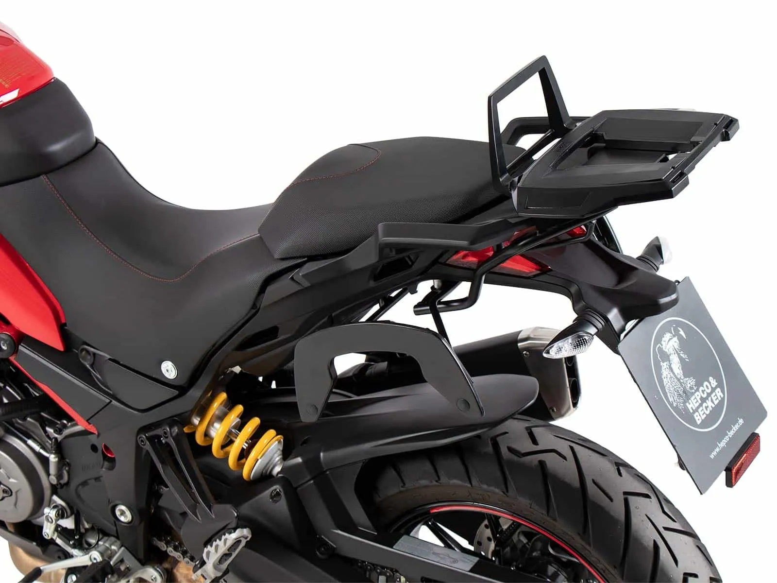 Alurack top case carrier black for Ducati Multistrada 1260 Enduro (2019-2021)