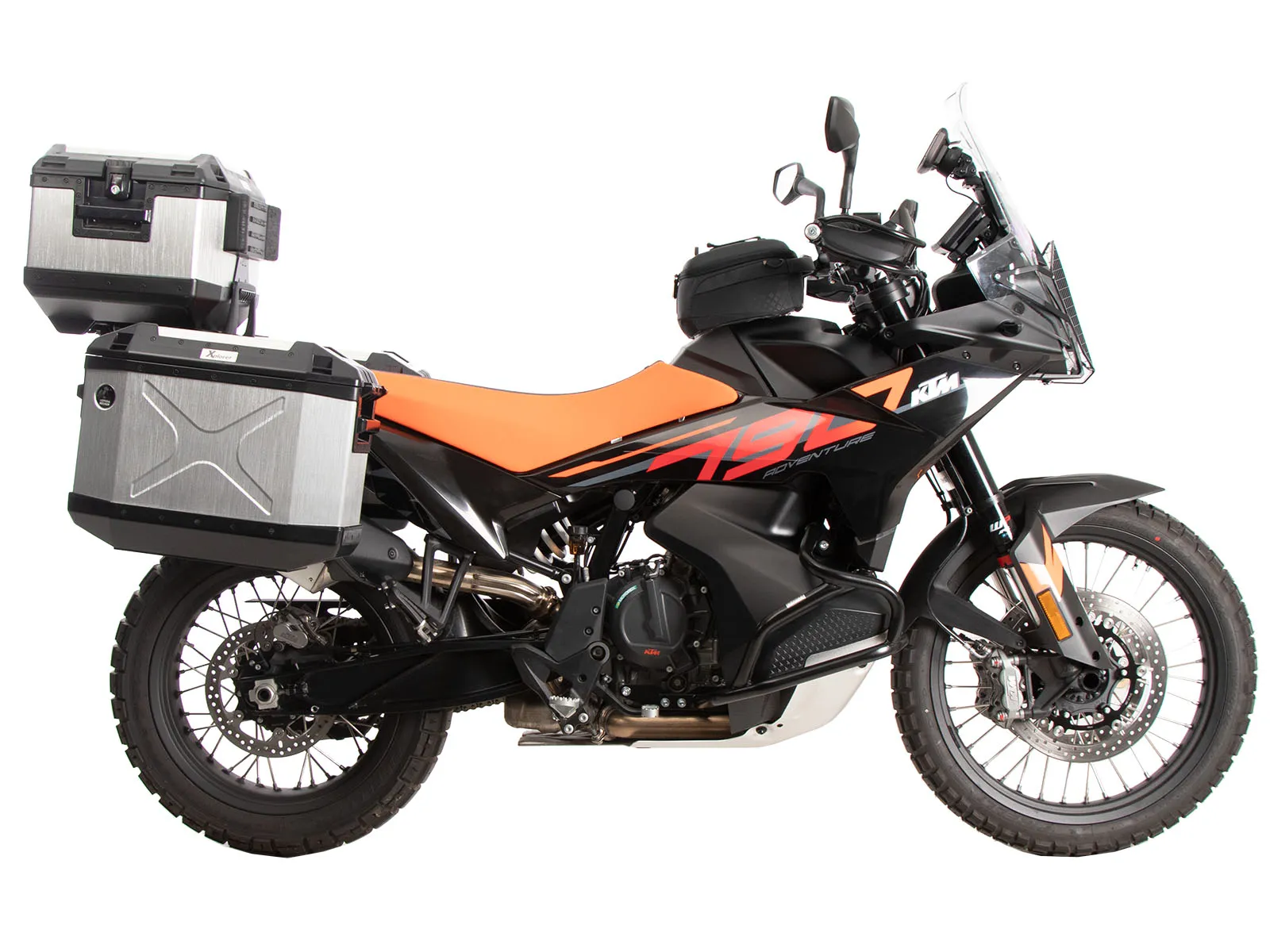 Alurack top case carrier black for KTM 790 Adventure (2024-)